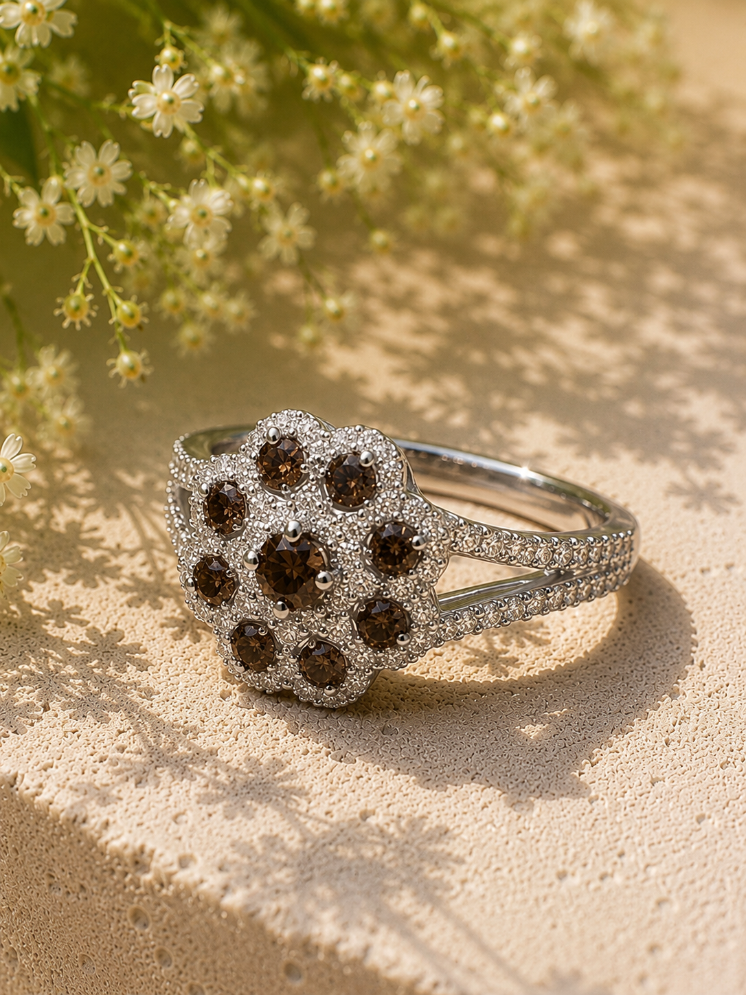 Coco Diamond Floral Ring Coco Diamonds