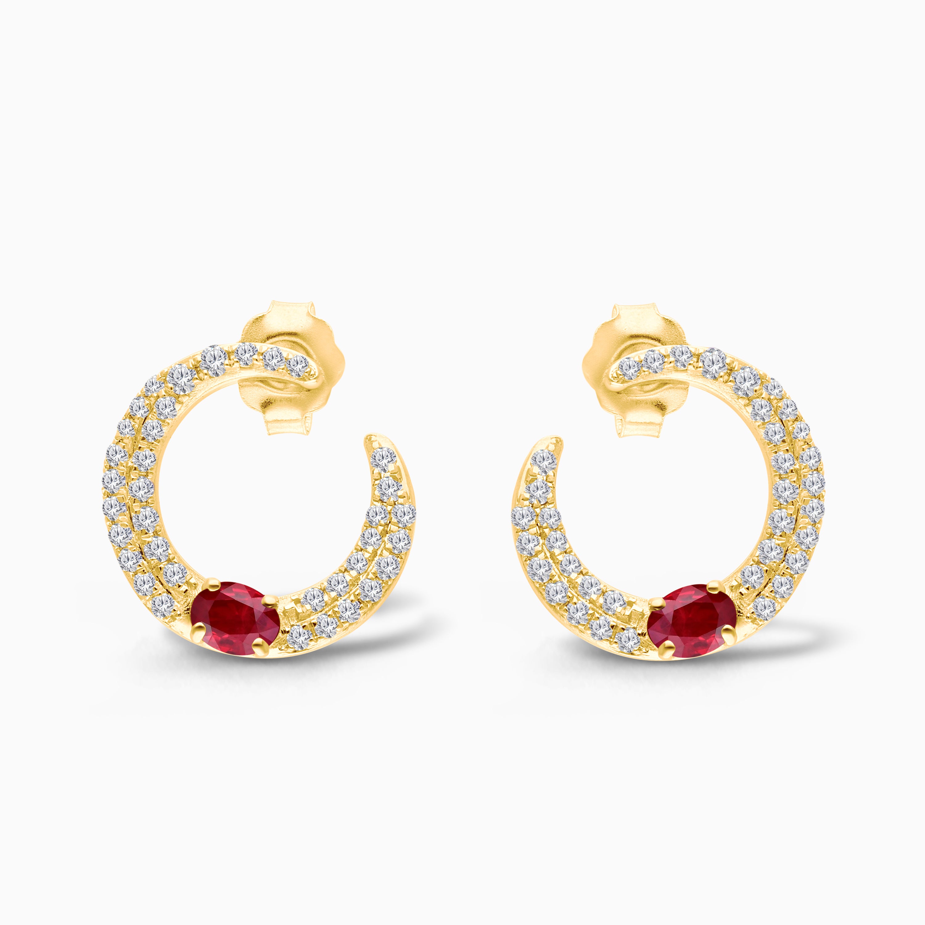 Crimson Halo Studs