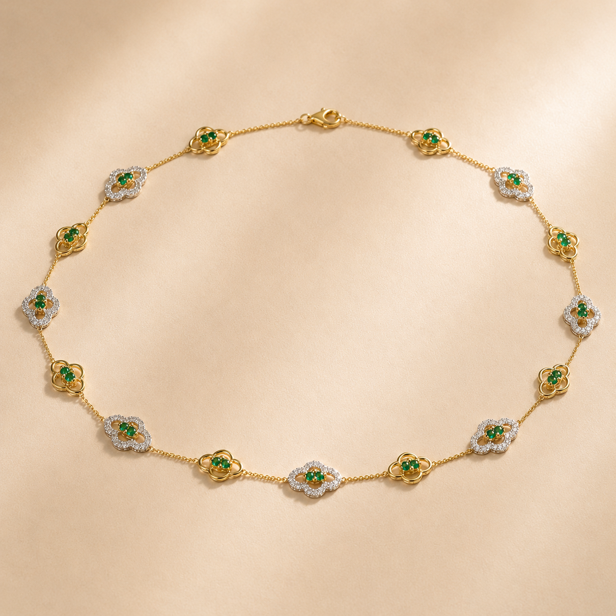 Lily Pad Station Necklace KALLATI