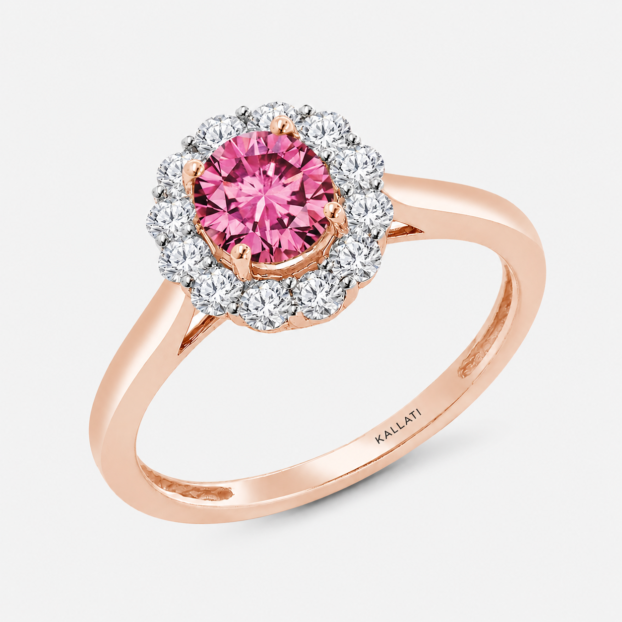 Pretty in Pink Solitaire Ring Pink Sapphire