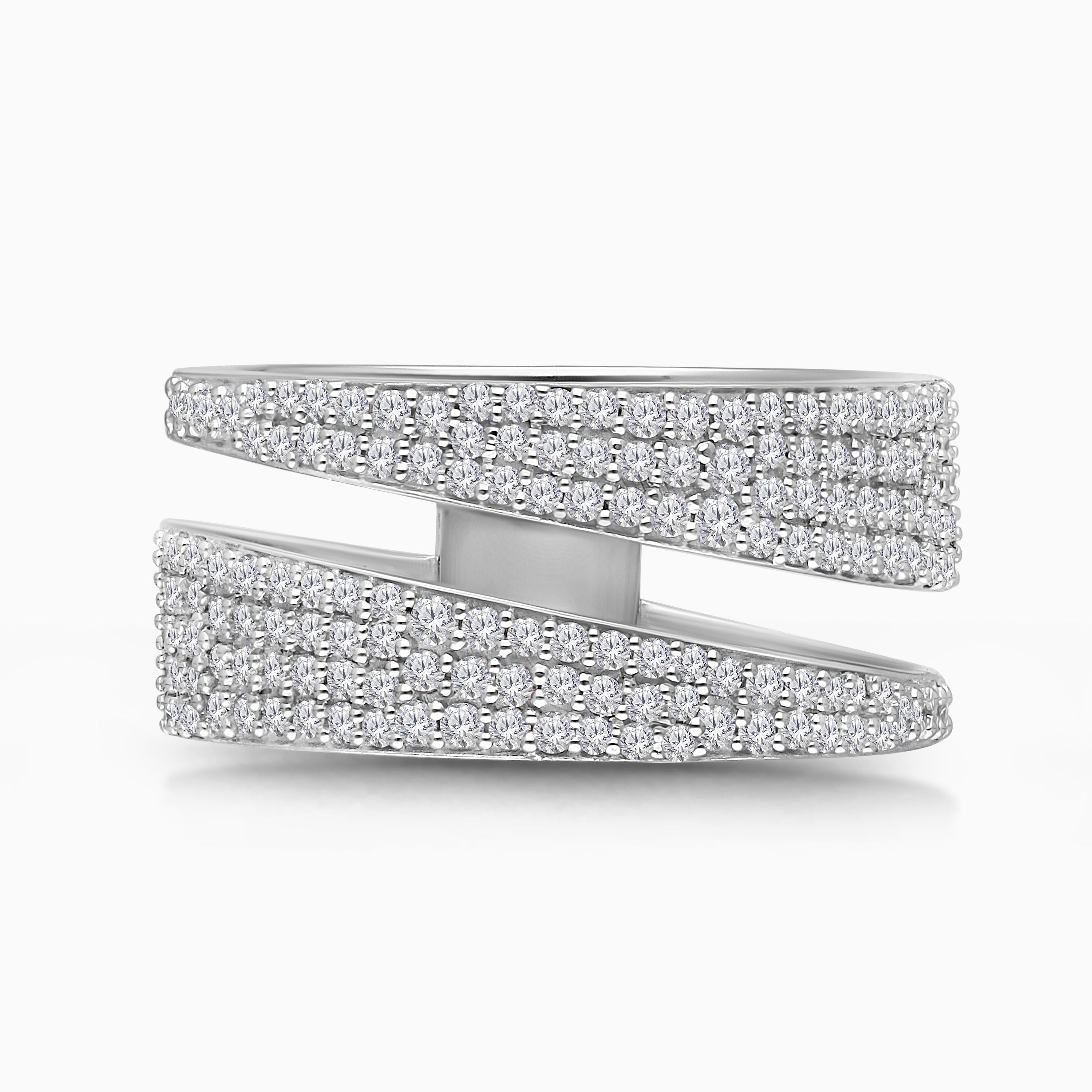 Swirls Of Diamonds Ring