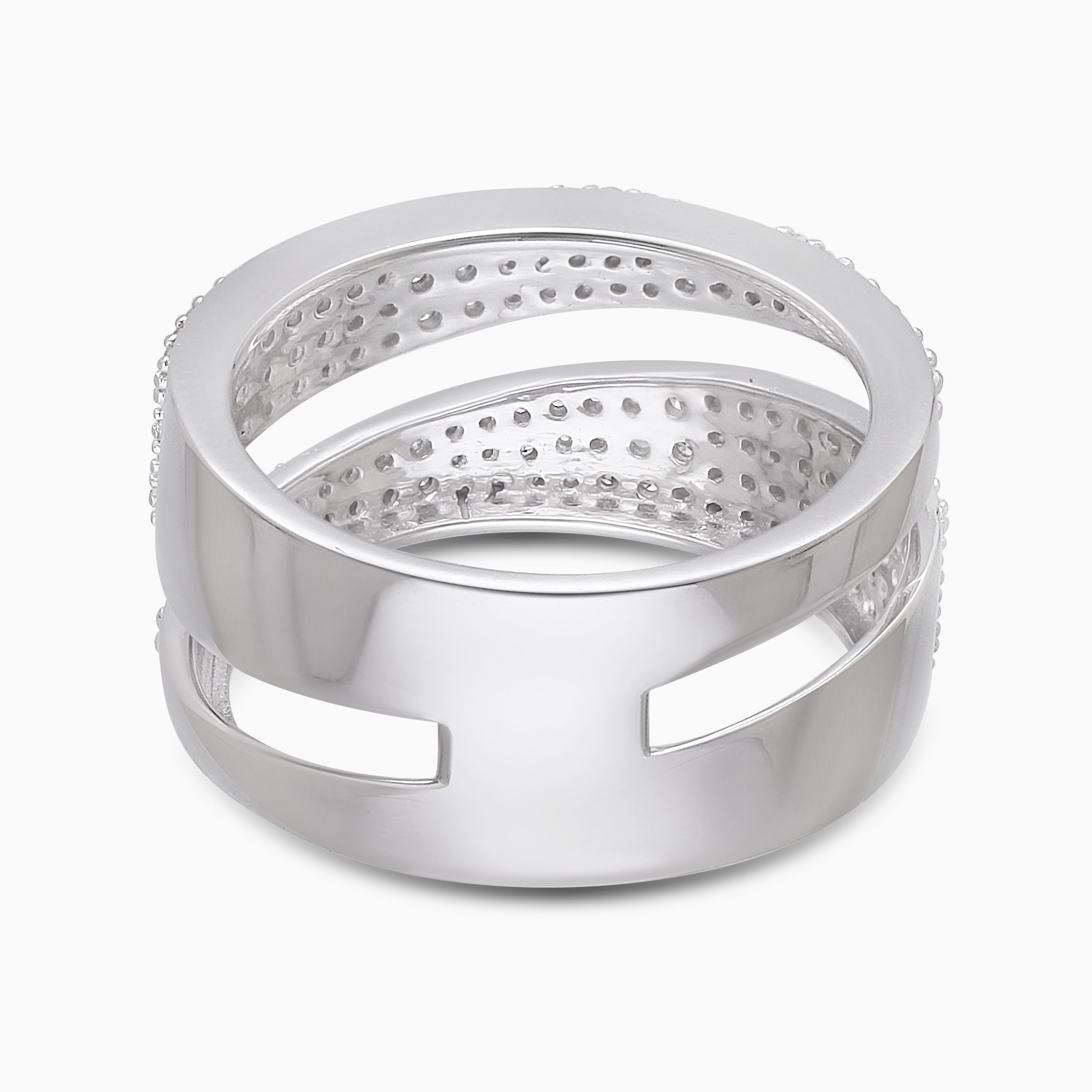 Swirls Of Diamonds Ring