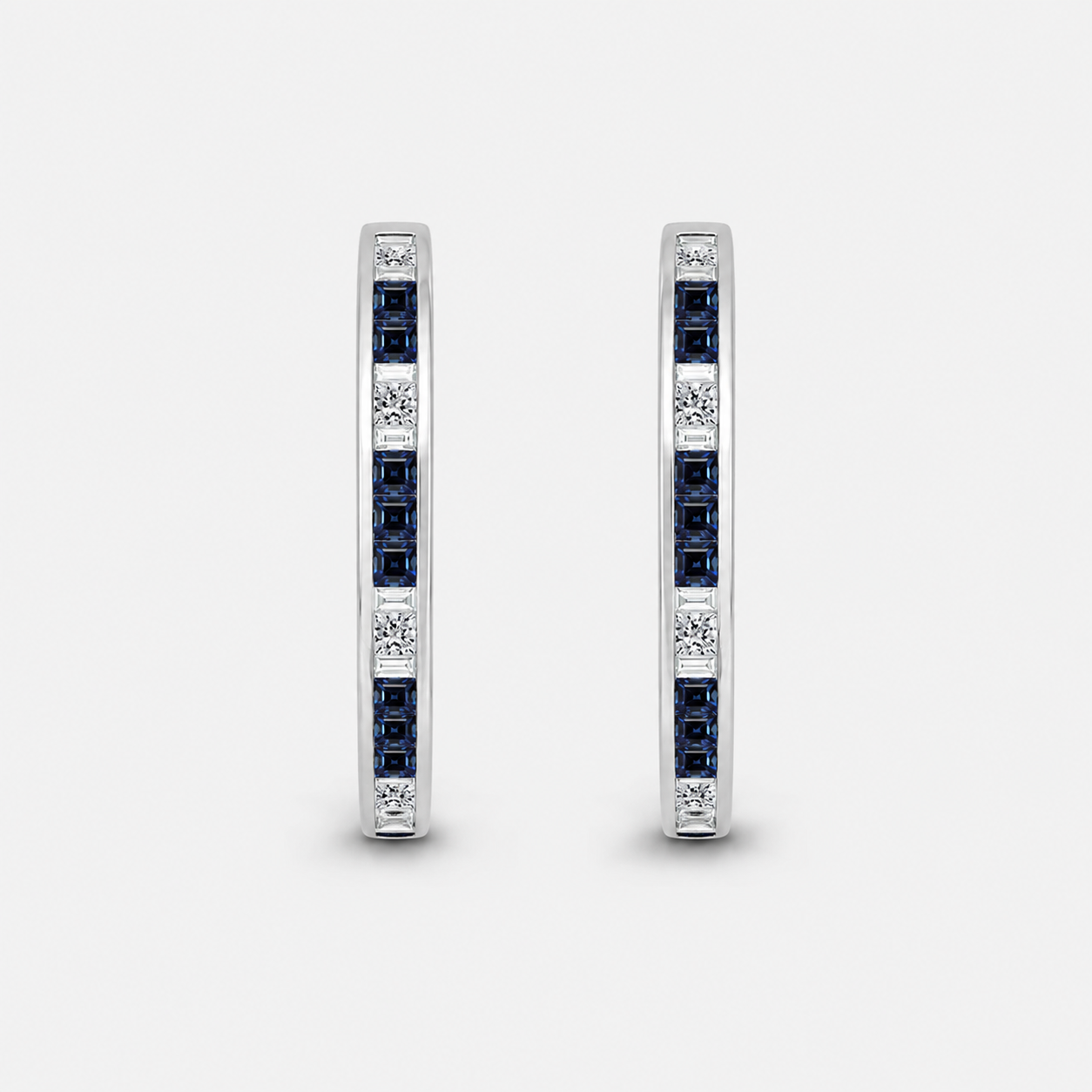 Legendary Sapphire & Diamond Hoops