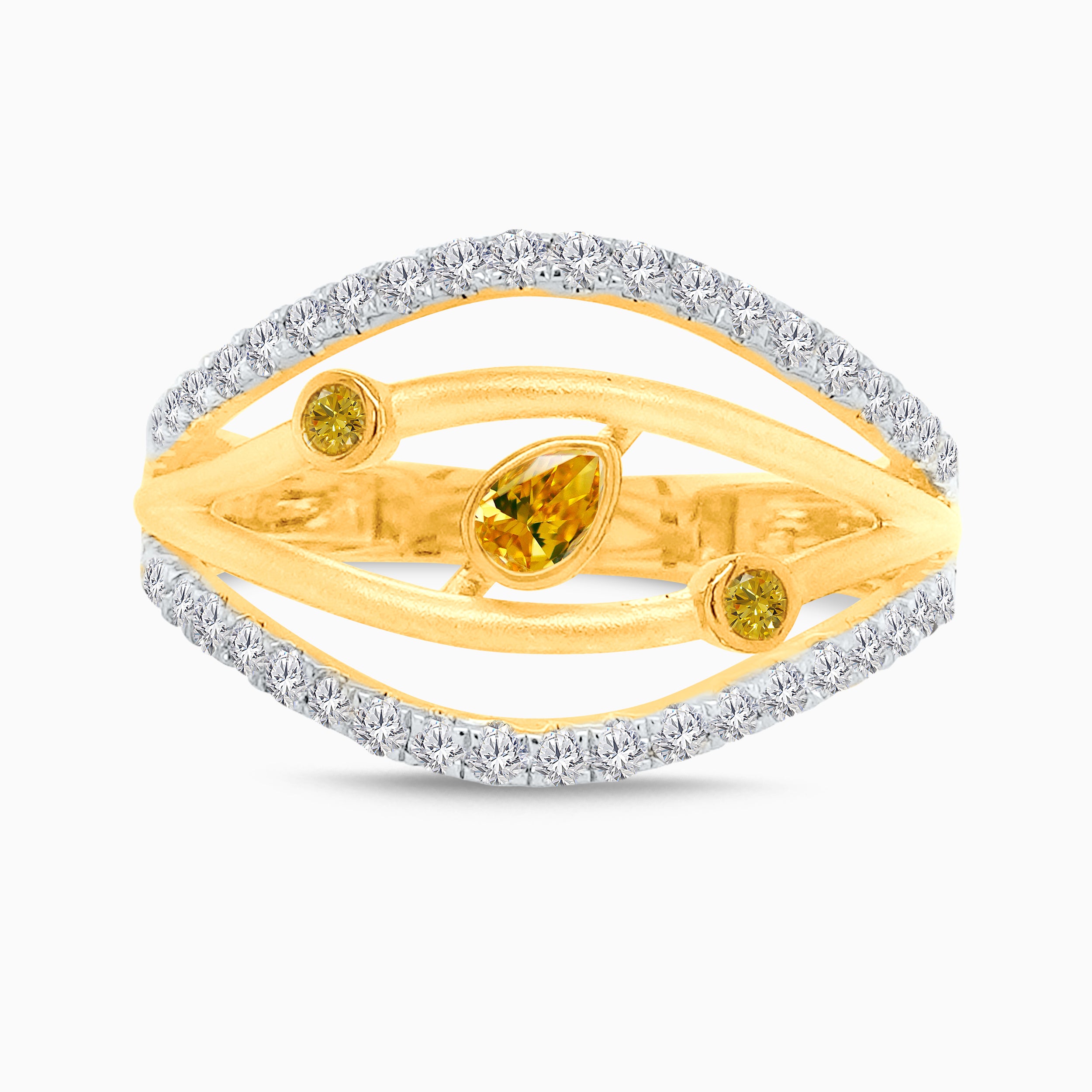Yellow Diamond Open Band