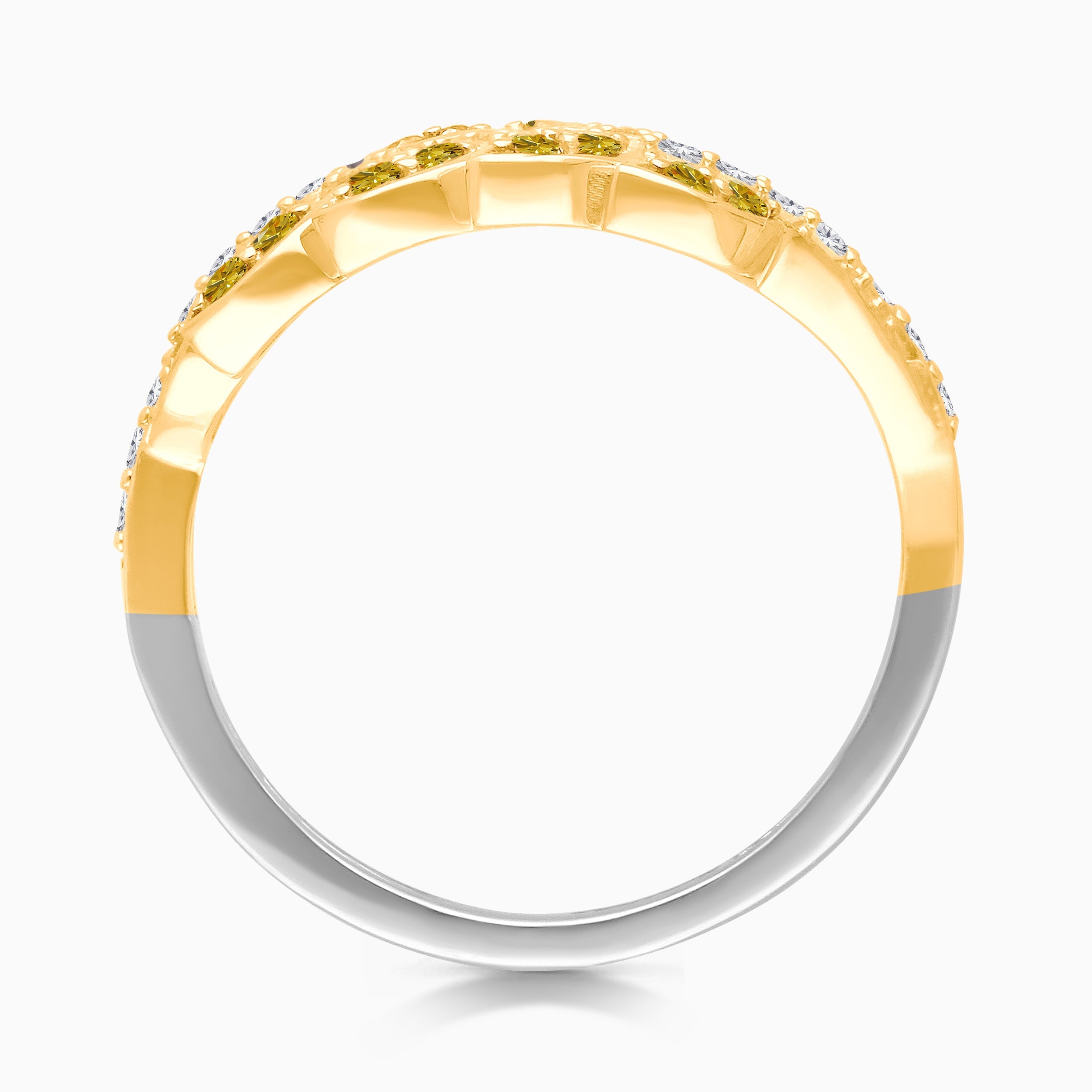 Yellow Diamond Griffiness Winged Ring