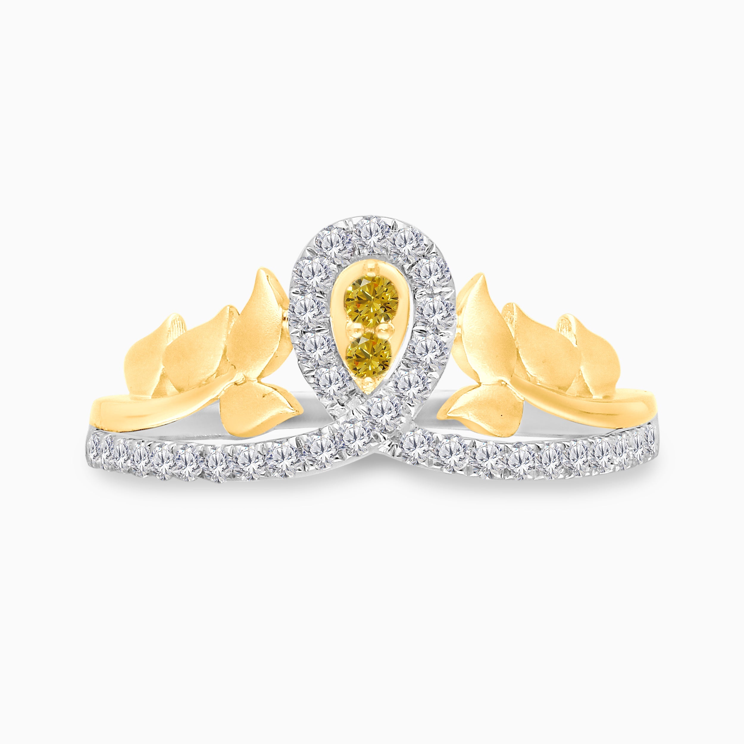 Mosaic Solitare Yellow Diamond Ring