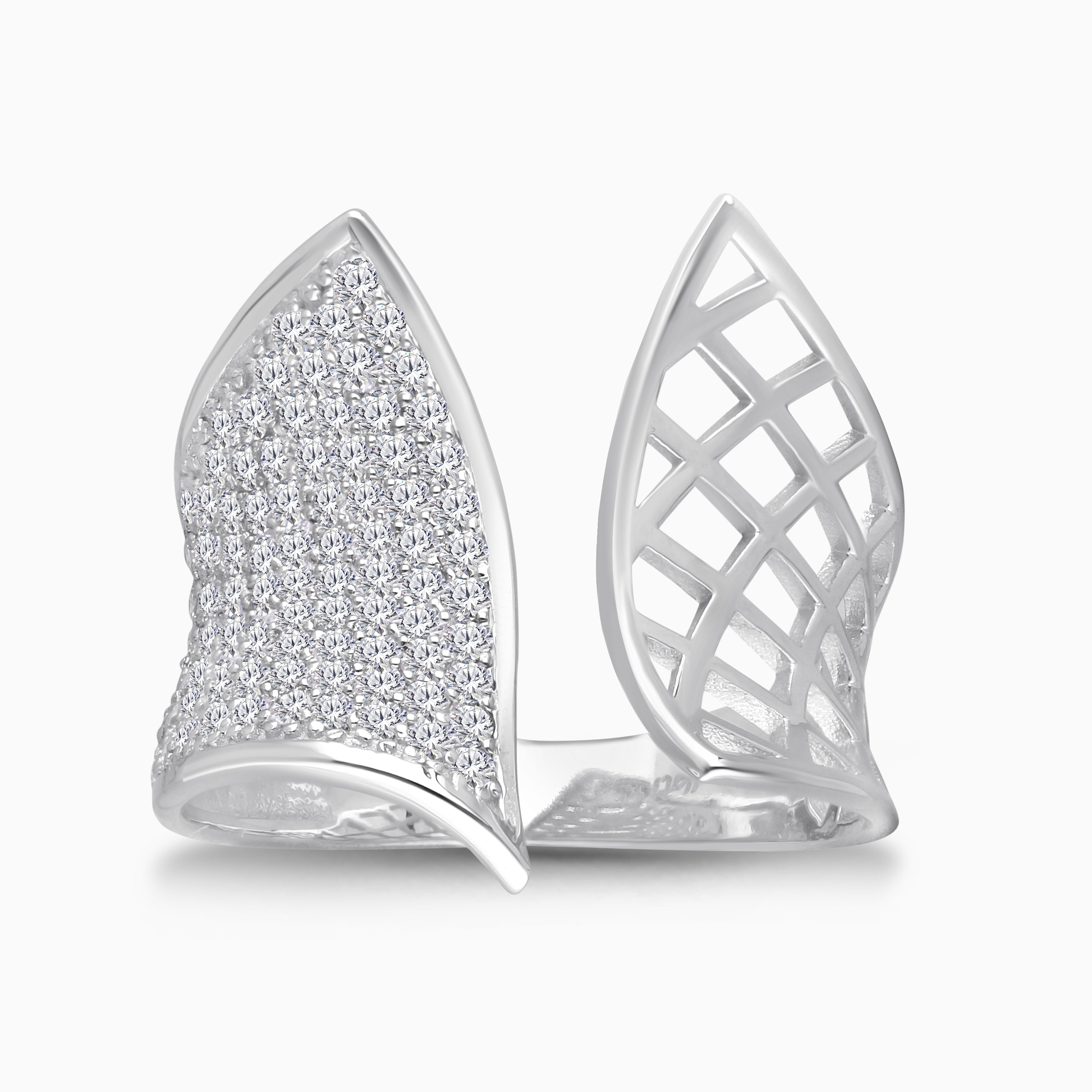 Open Armored Diamond Ring