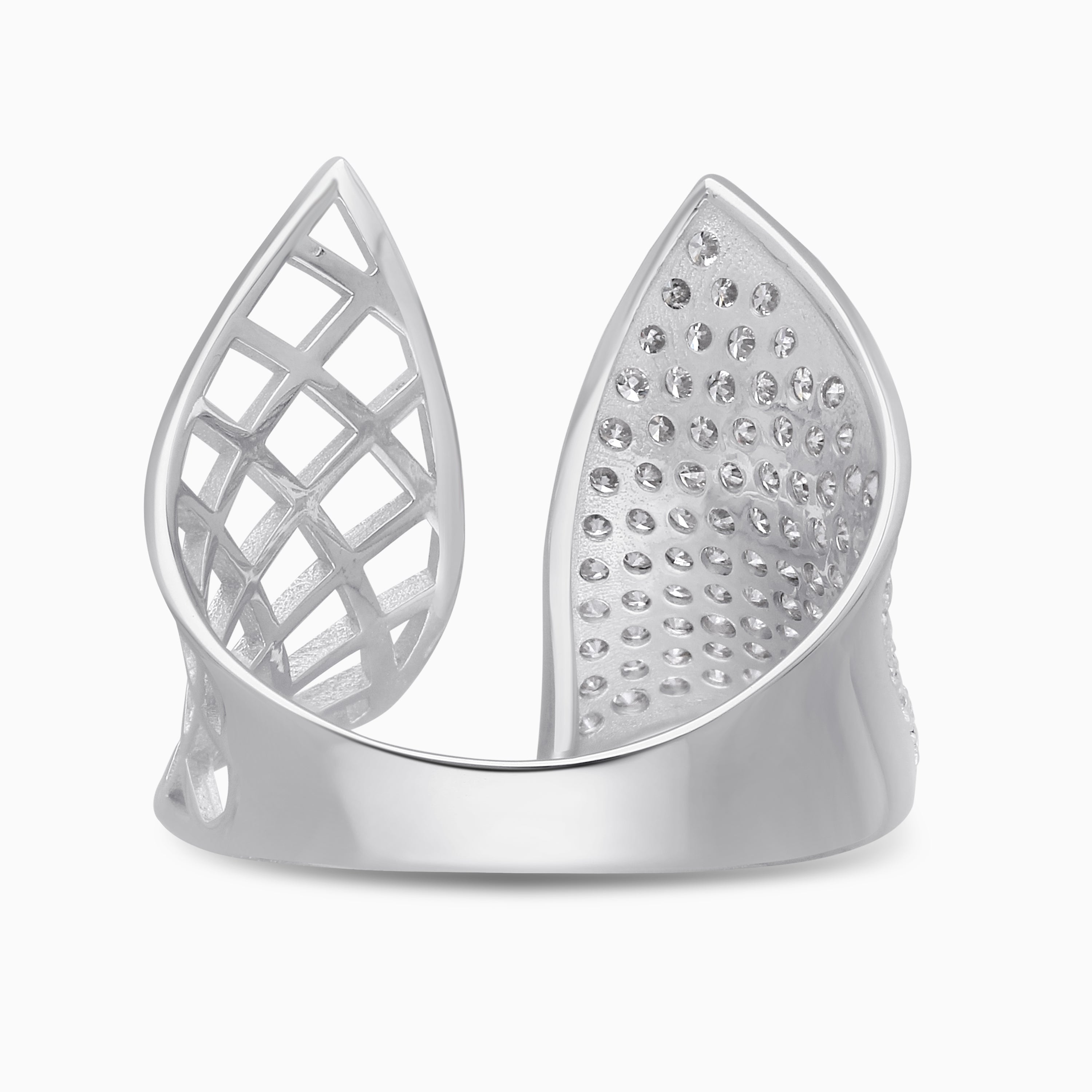 Open Armored Diamond Ring