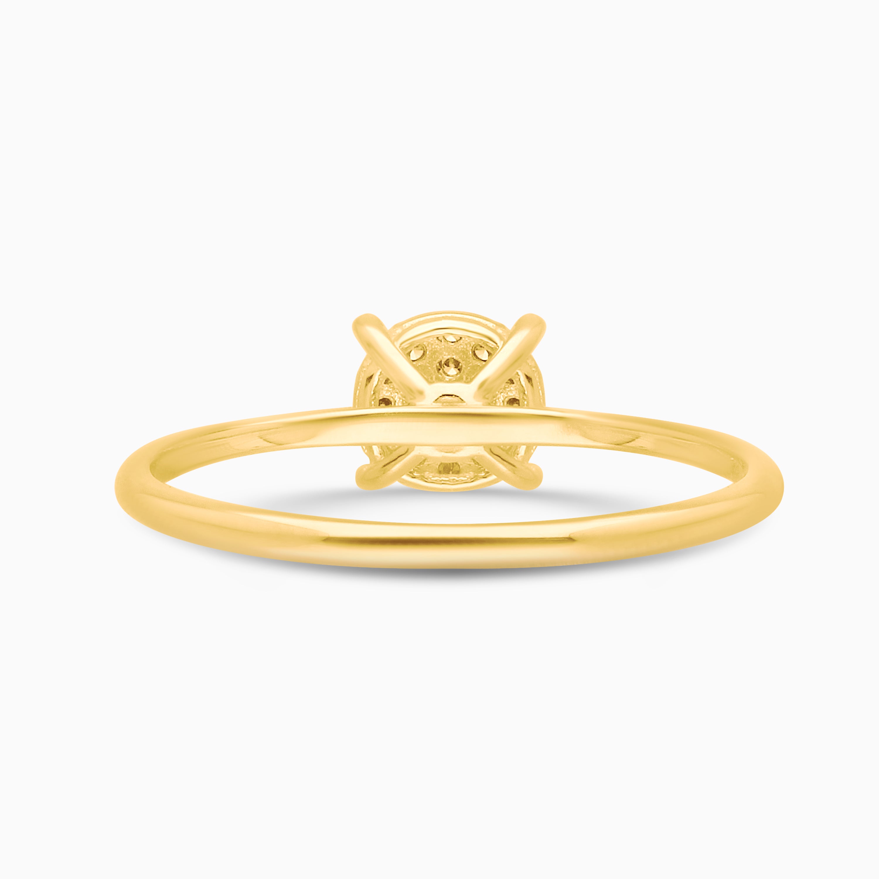 Cluster Yellow Diamond Ring