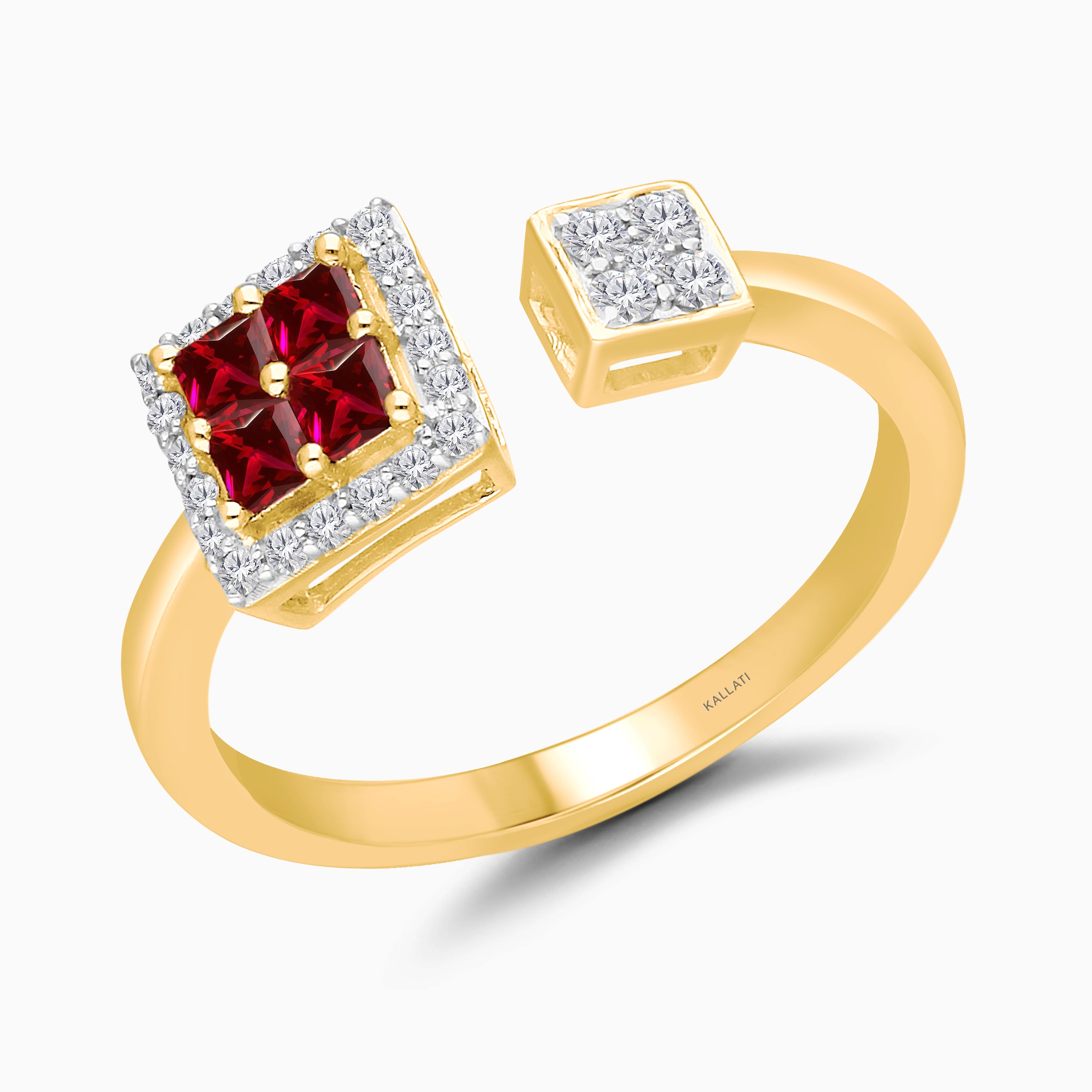 Open Princess Ruby Ring