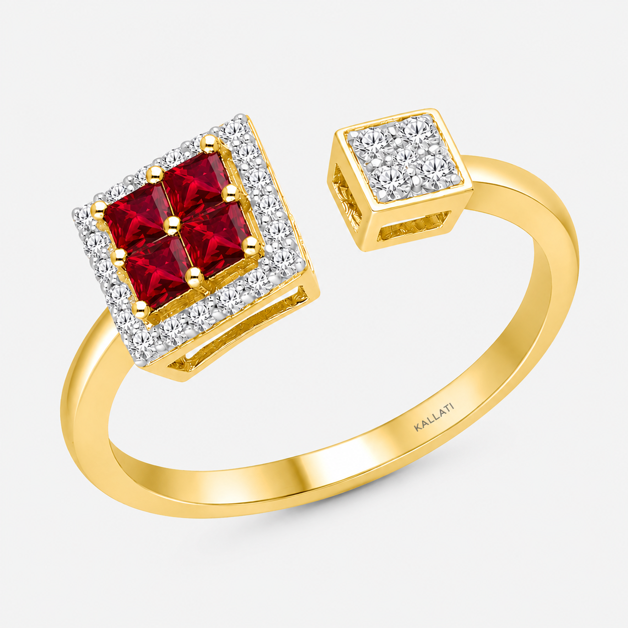 Open Princess Ruby Ring Ruby