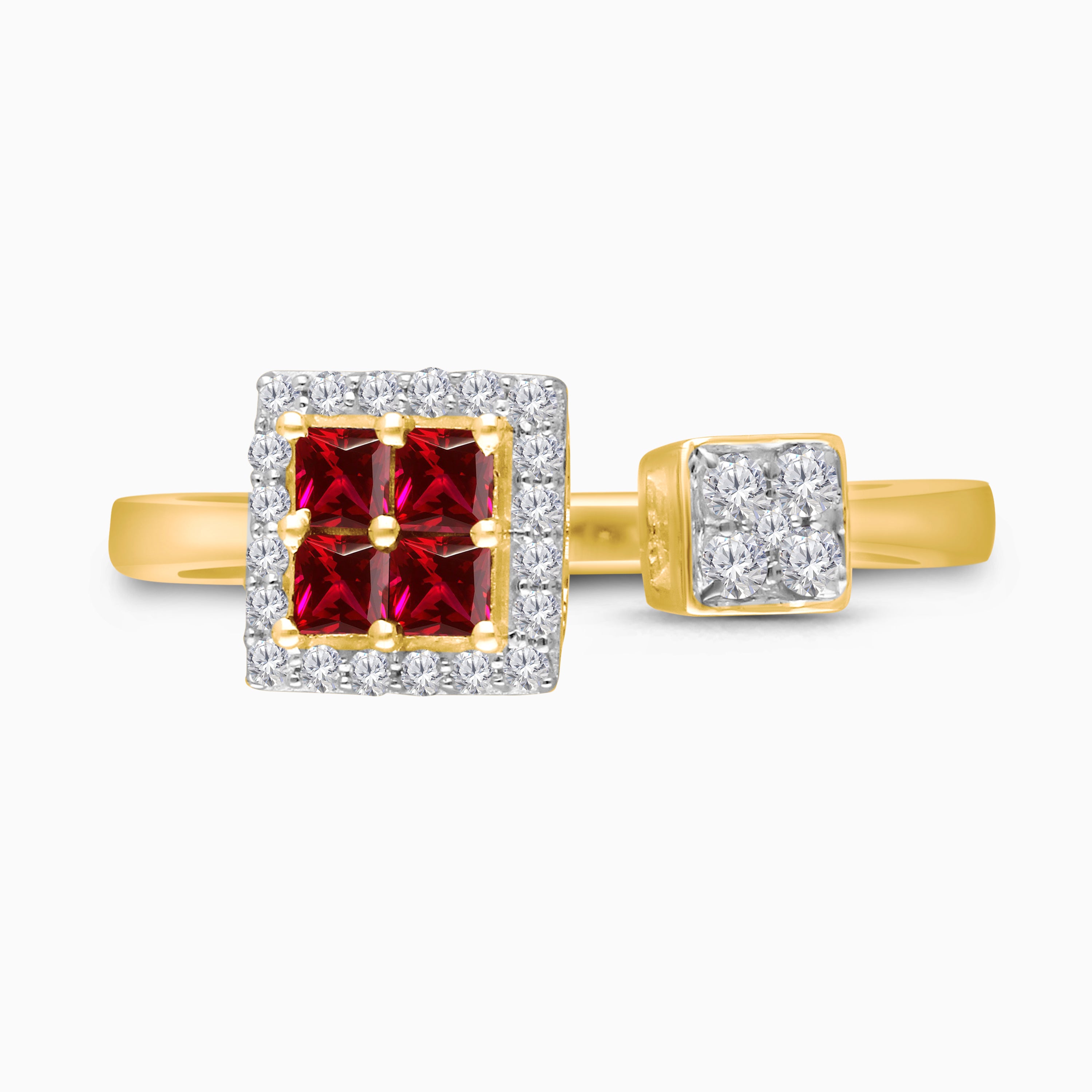 Open Princess Ruby Ring