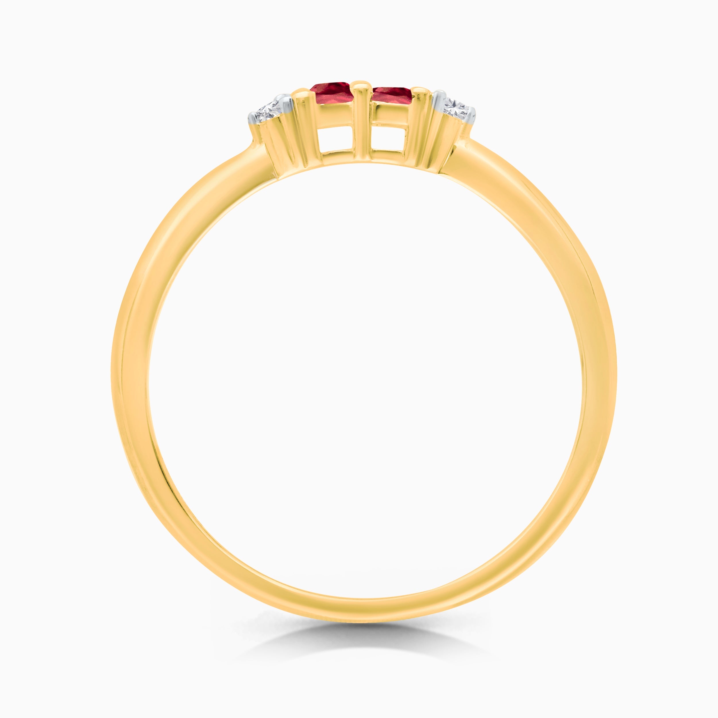 Ruby Princess Diamond Stacking Ring