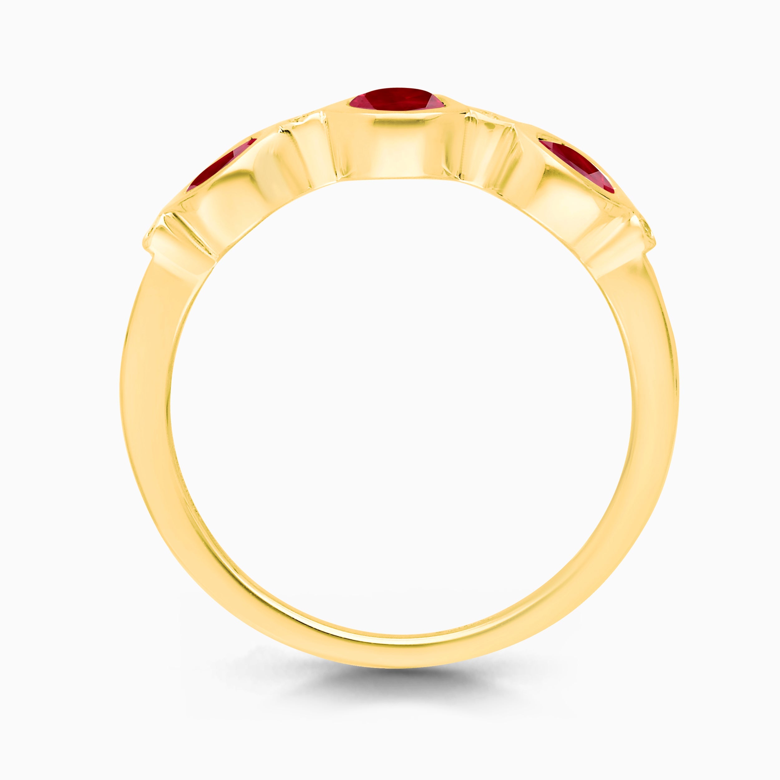 Bubble Ruby & Diamond Band
