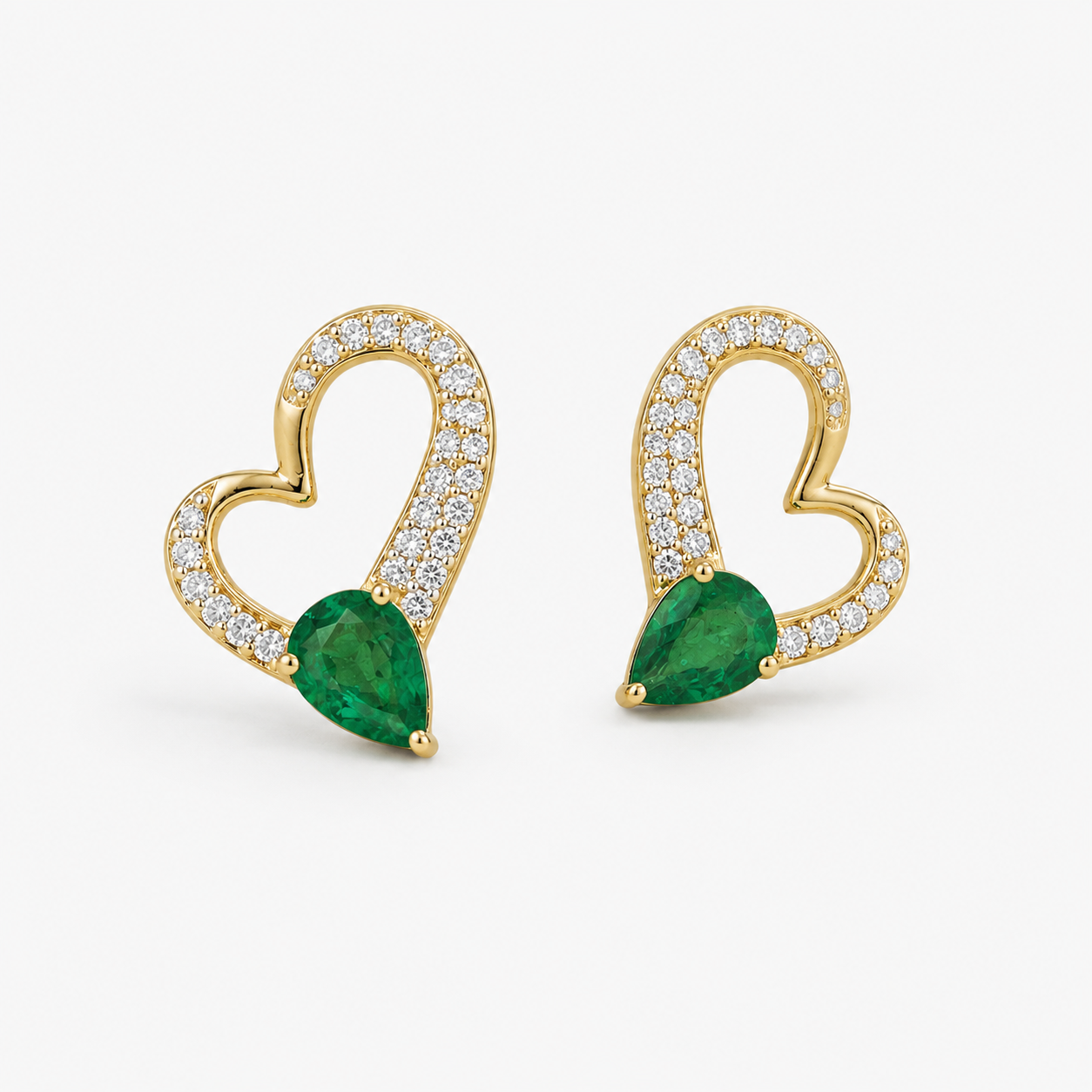 EverGreen Love Studs hearts