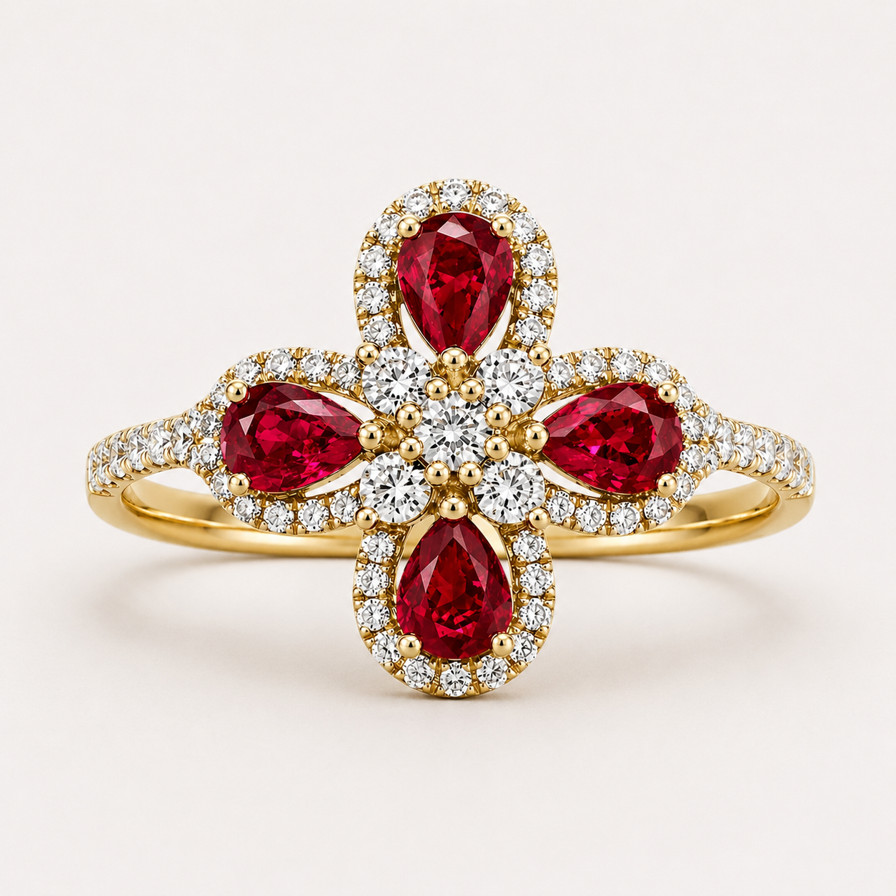 Rose Hierloom Ring Ruby