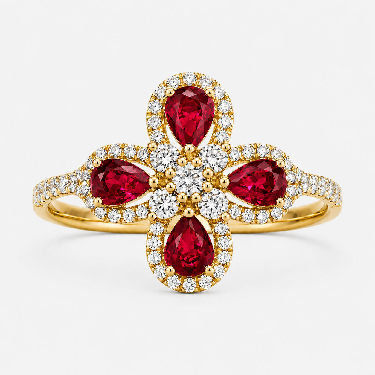 Rose Hierloom Ring Ruby