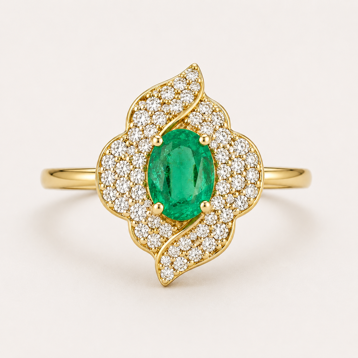 Green Ivy Ring Emerald