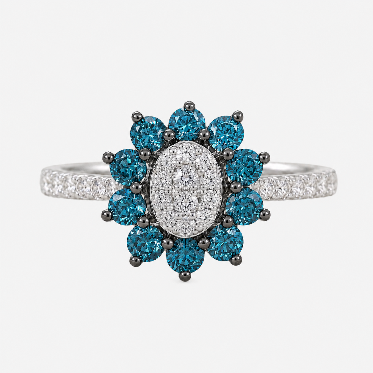 Blue Orchid Diamond Ring blue diamond