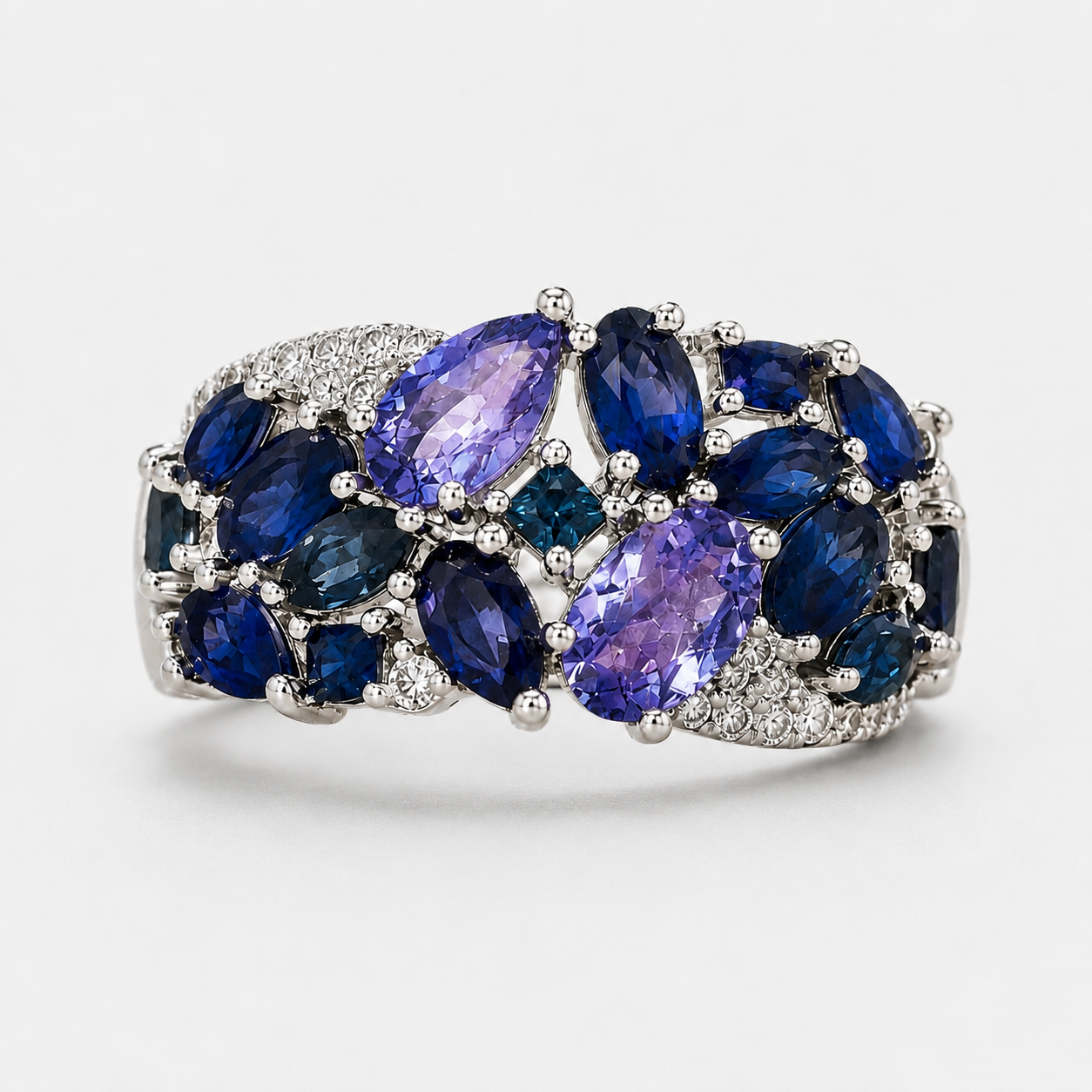 Sparkling Skylight Tanzanite Ring Tanzanite