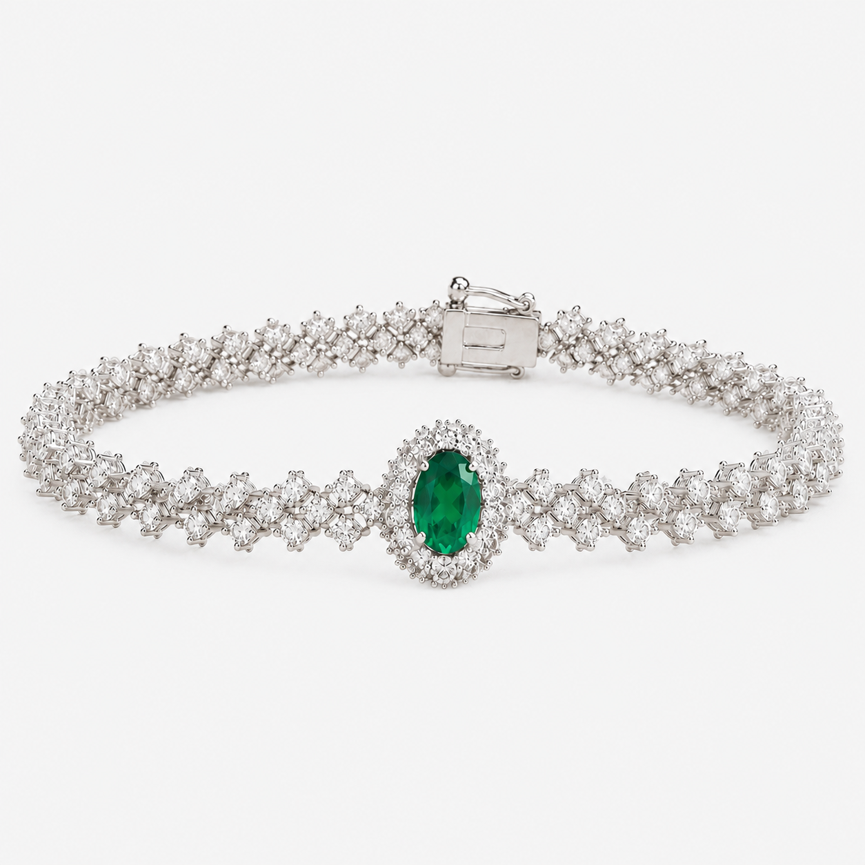Heirloom Emerald & Diamond Bracelet Emerald