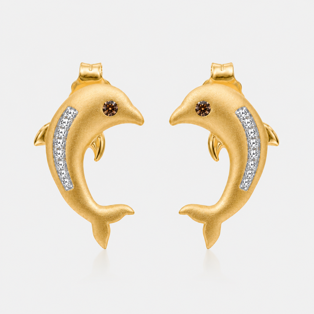 Dolphin Diamond Studs