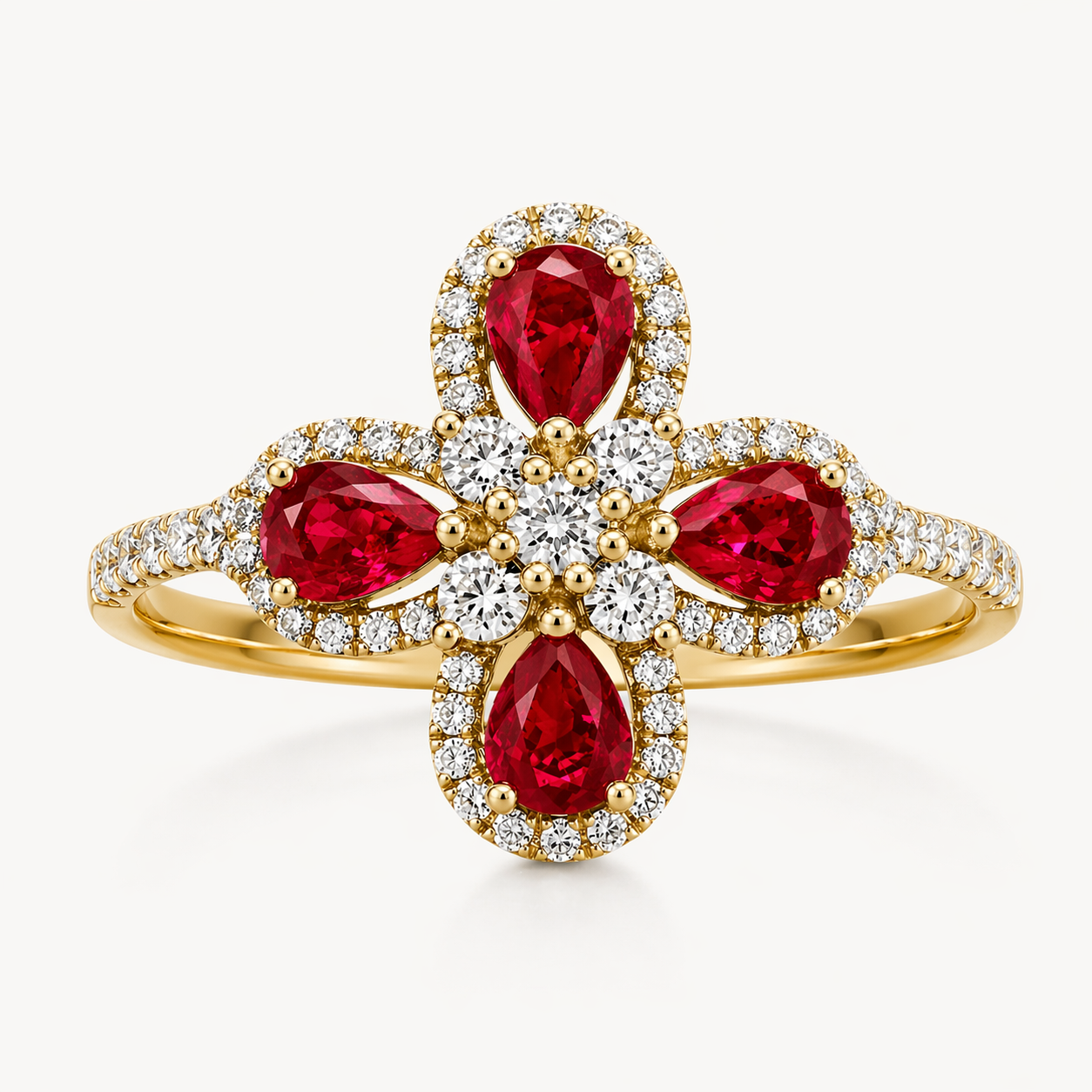 Rose Hierloom Ring Ruby