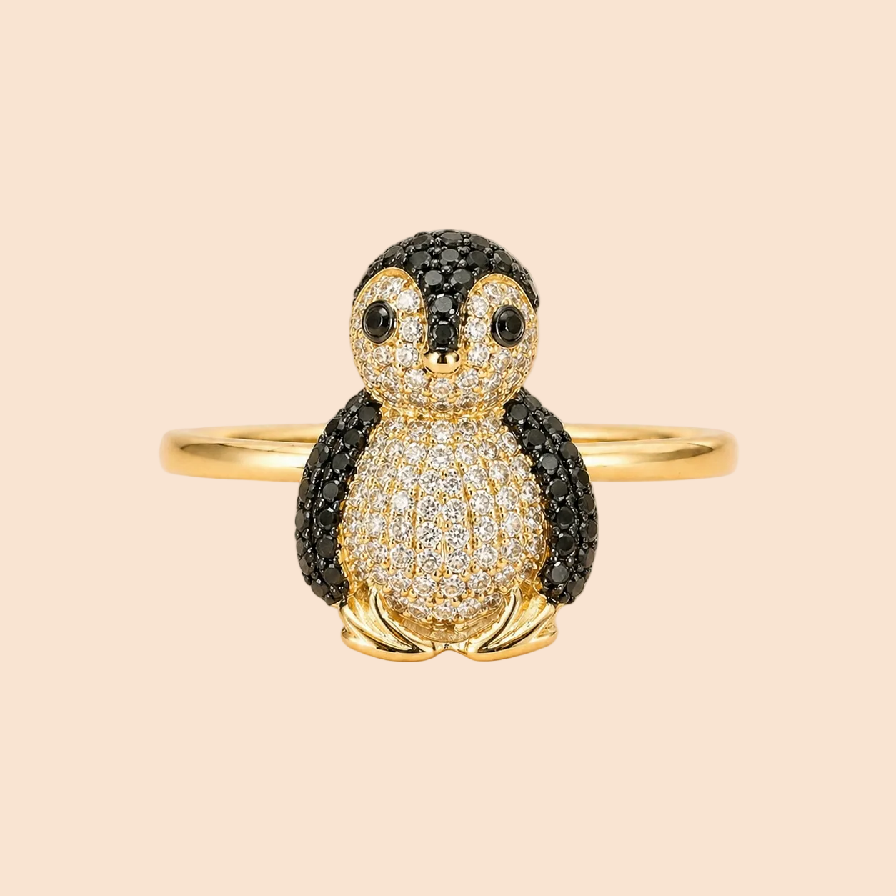 Diamond Penguin Ring