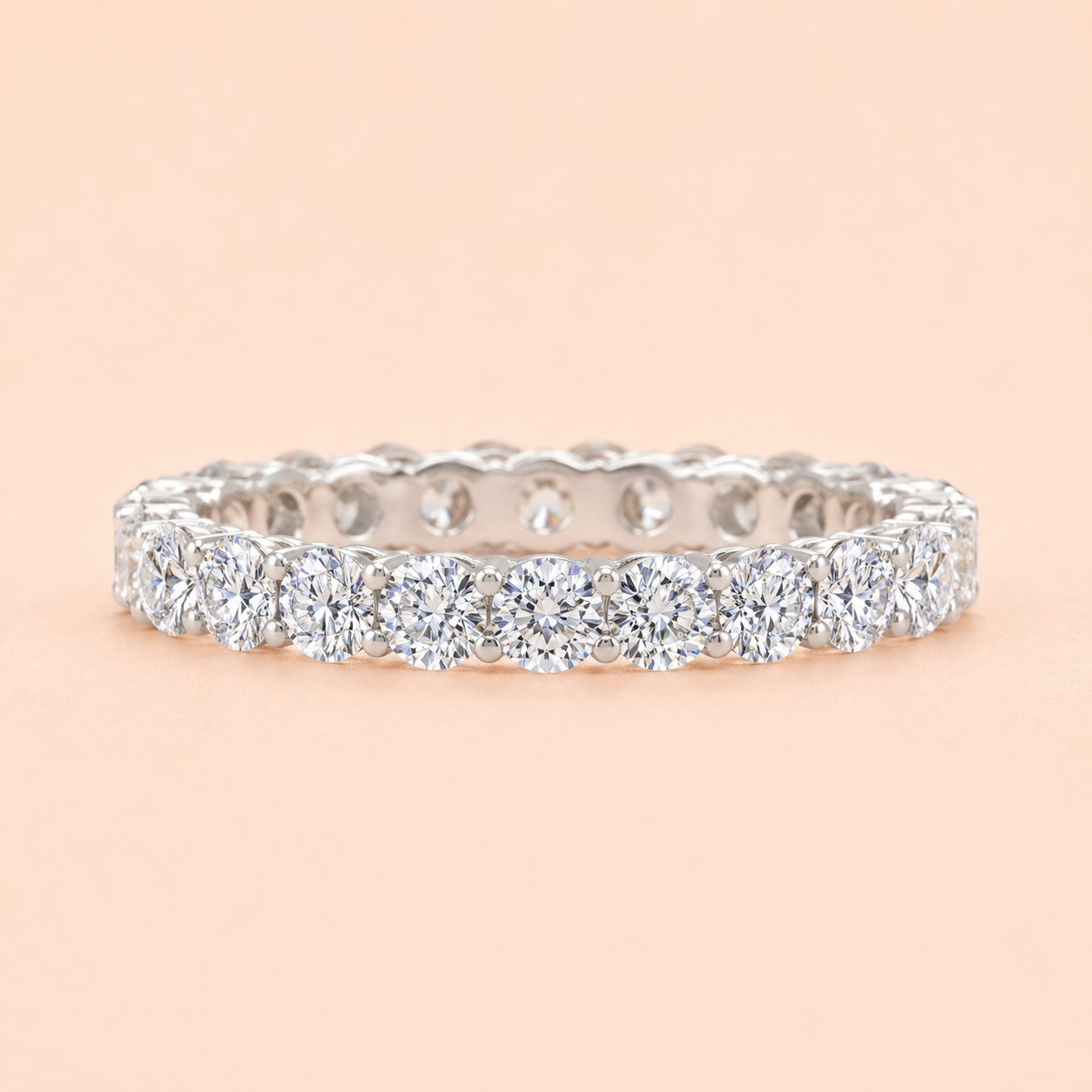2 CT Diamond Eternity Band White Diamond