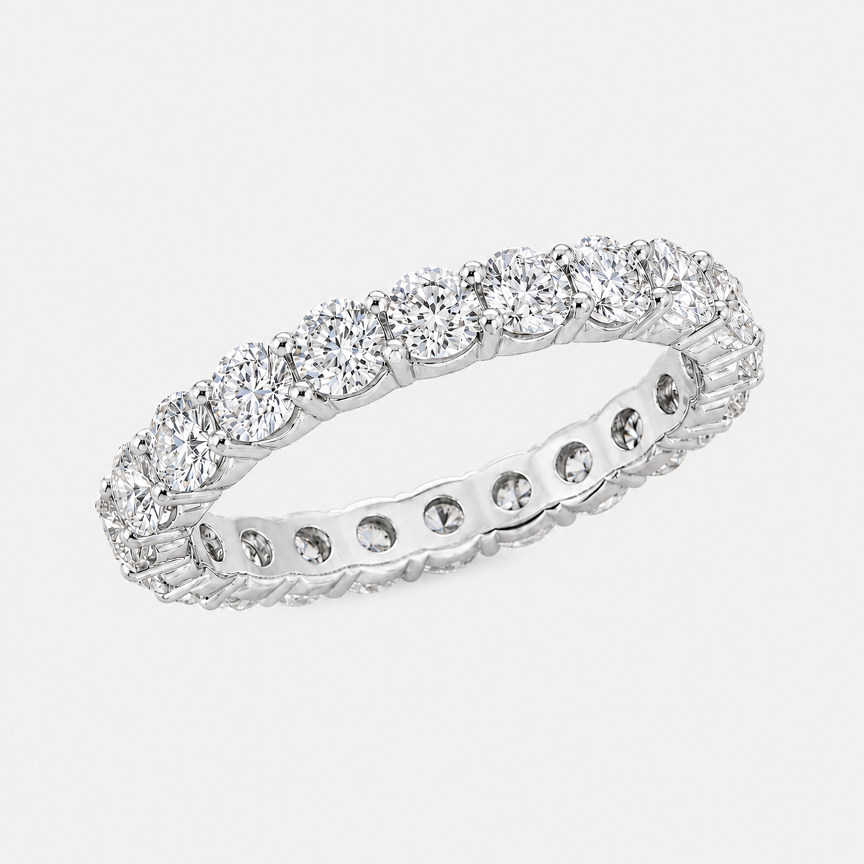 2 CT Diamond Eternity Band White Diamond