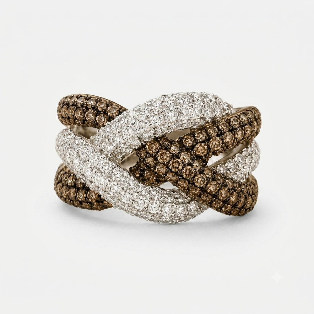 Bold Roped Coco Diamond Band Coco Diamonds