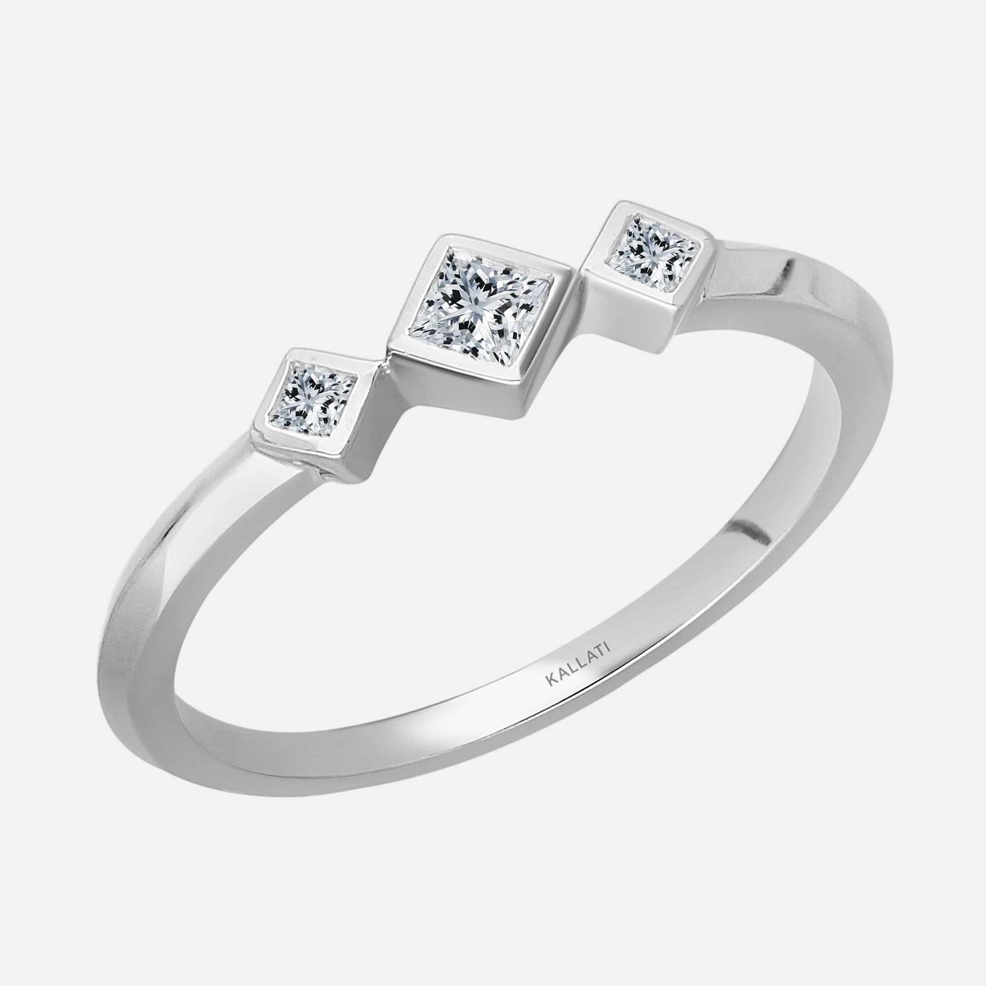 Diamond Princess Cut Band LEGENDARY
