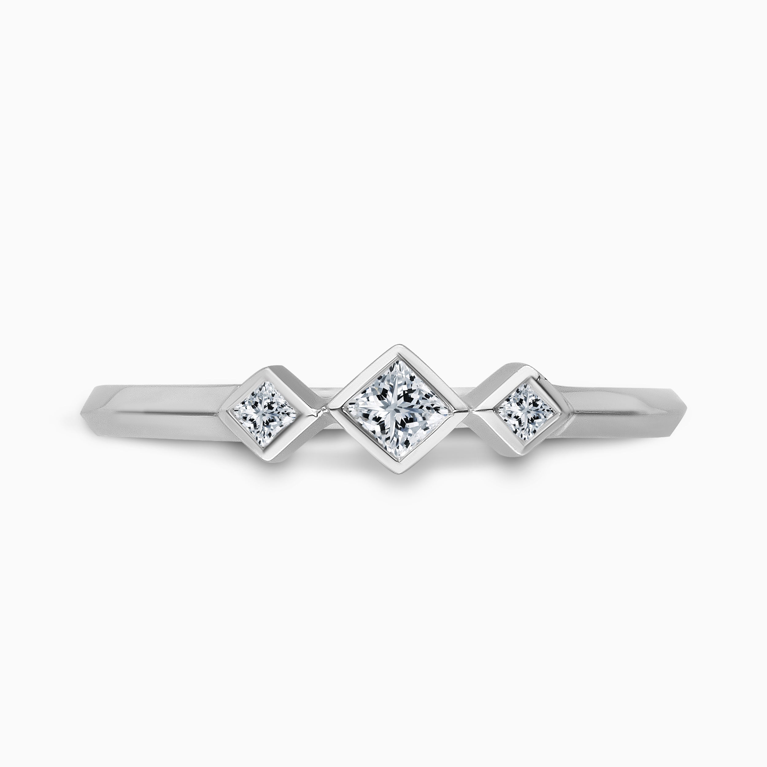 Diamond Princess Cut Band