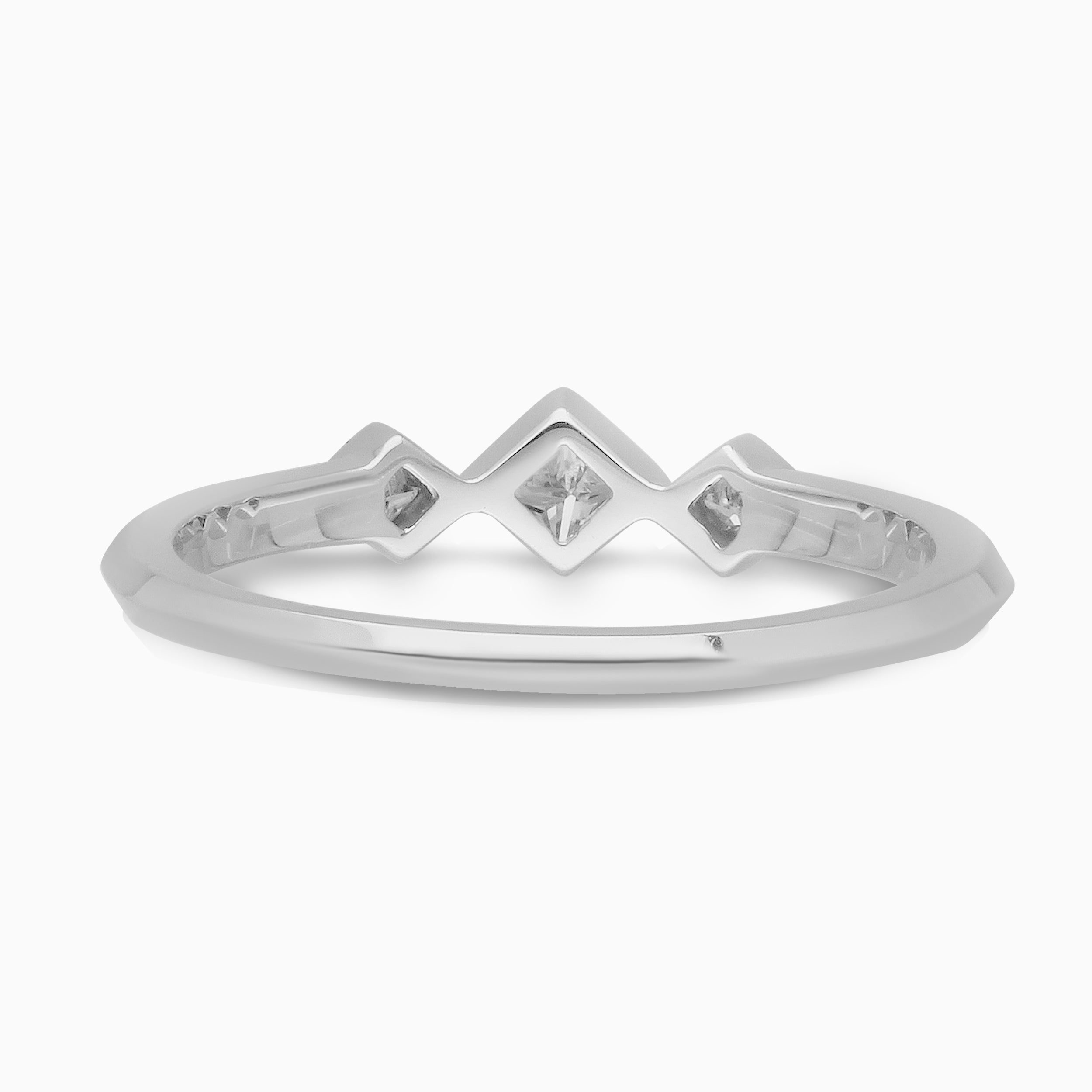 Diamond Princess Cut Band