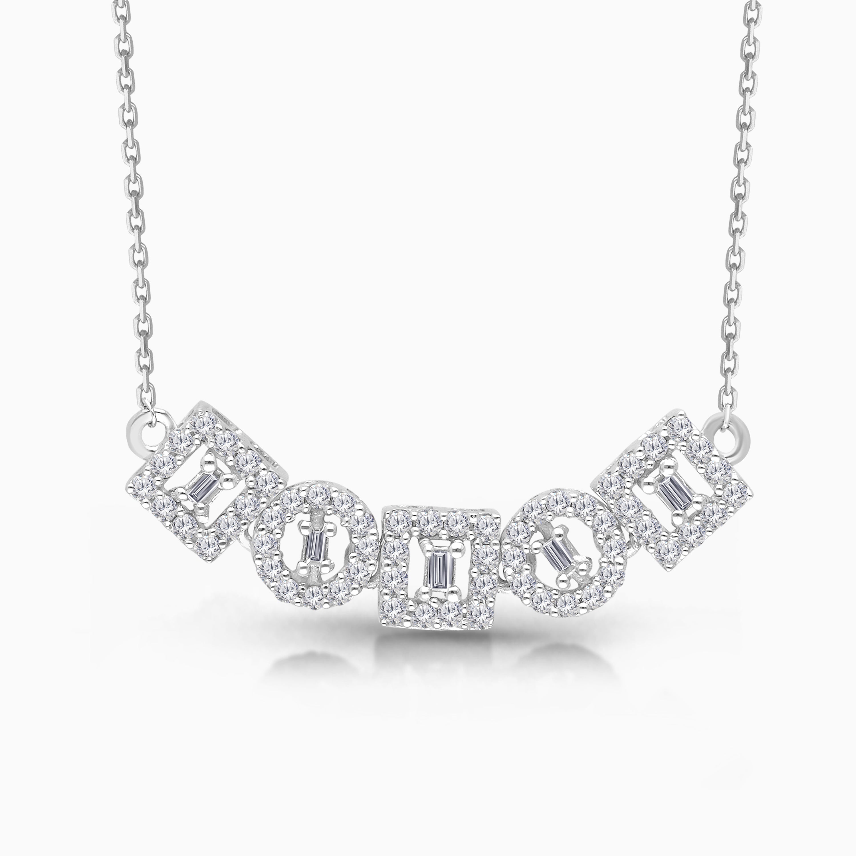 Multi Floating Diamond Pendant