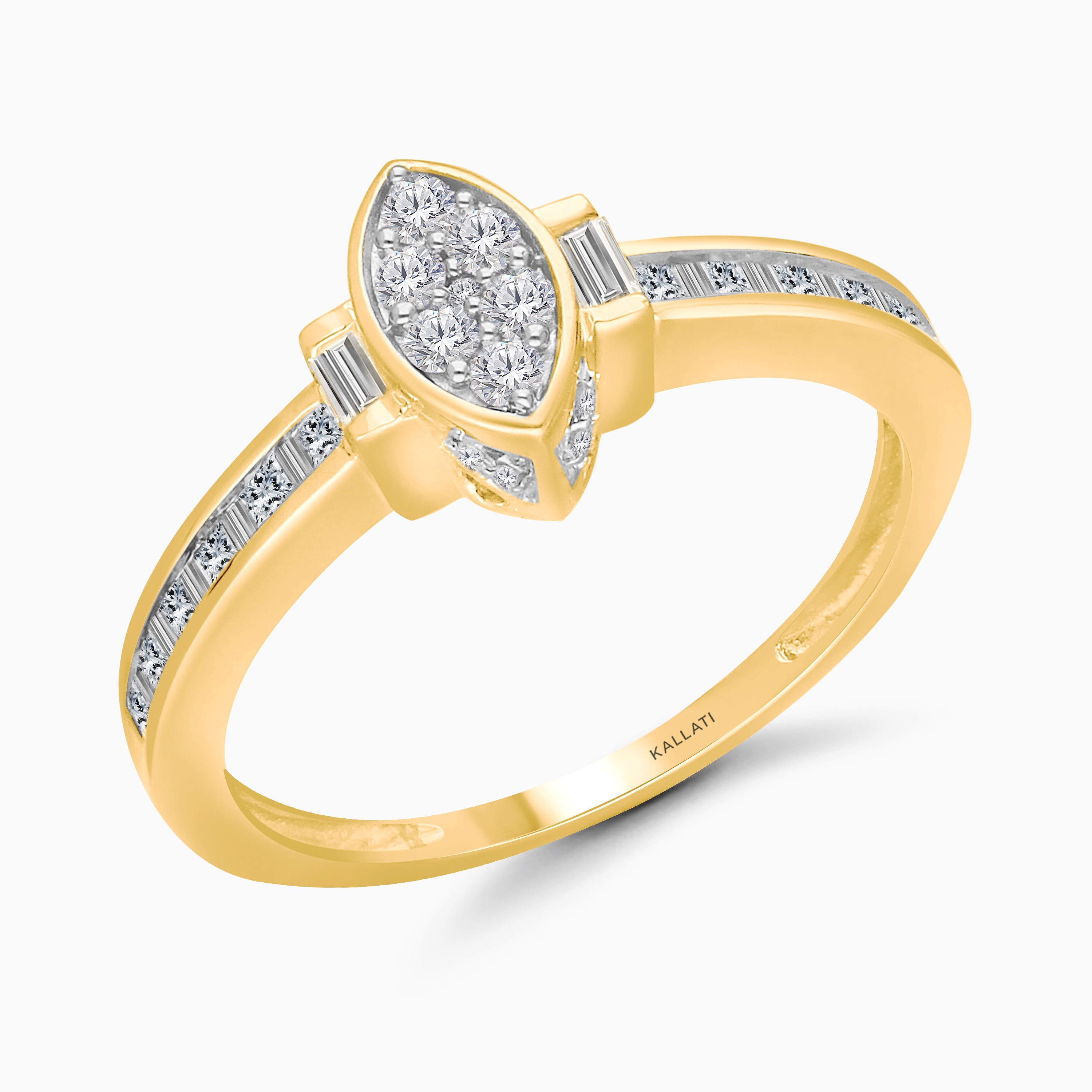 Mosaic Marquise Diamond Ring