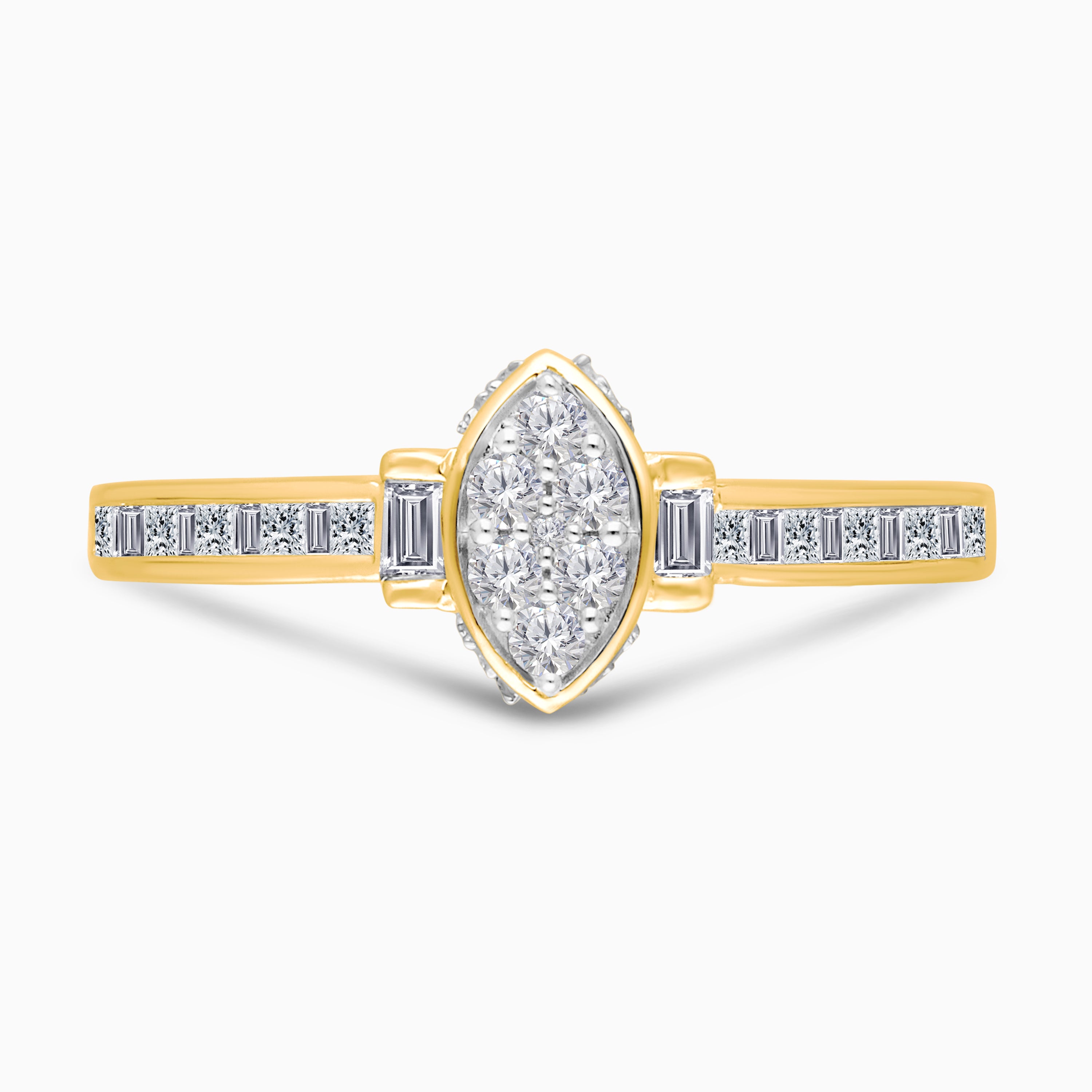 Mosaic Marquise Diamond Ring