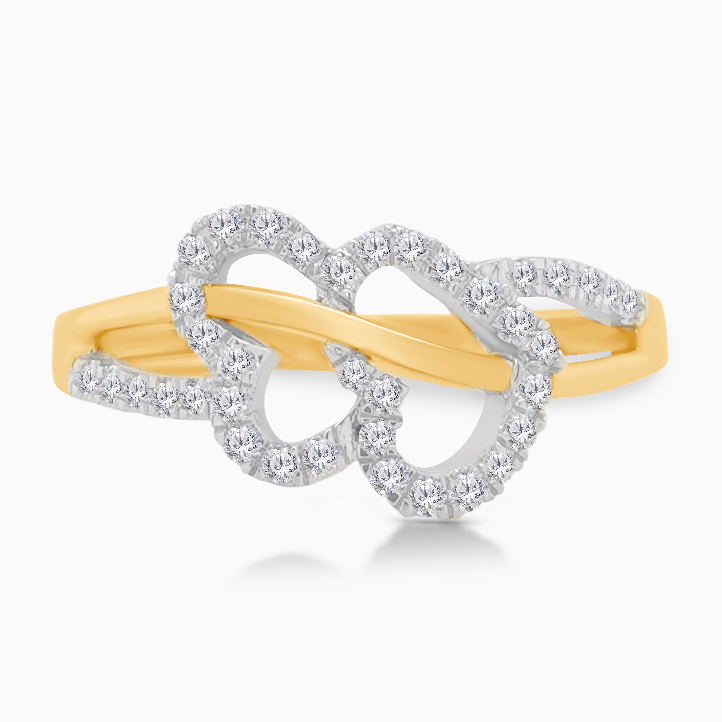 Double the Love Diamond Ring