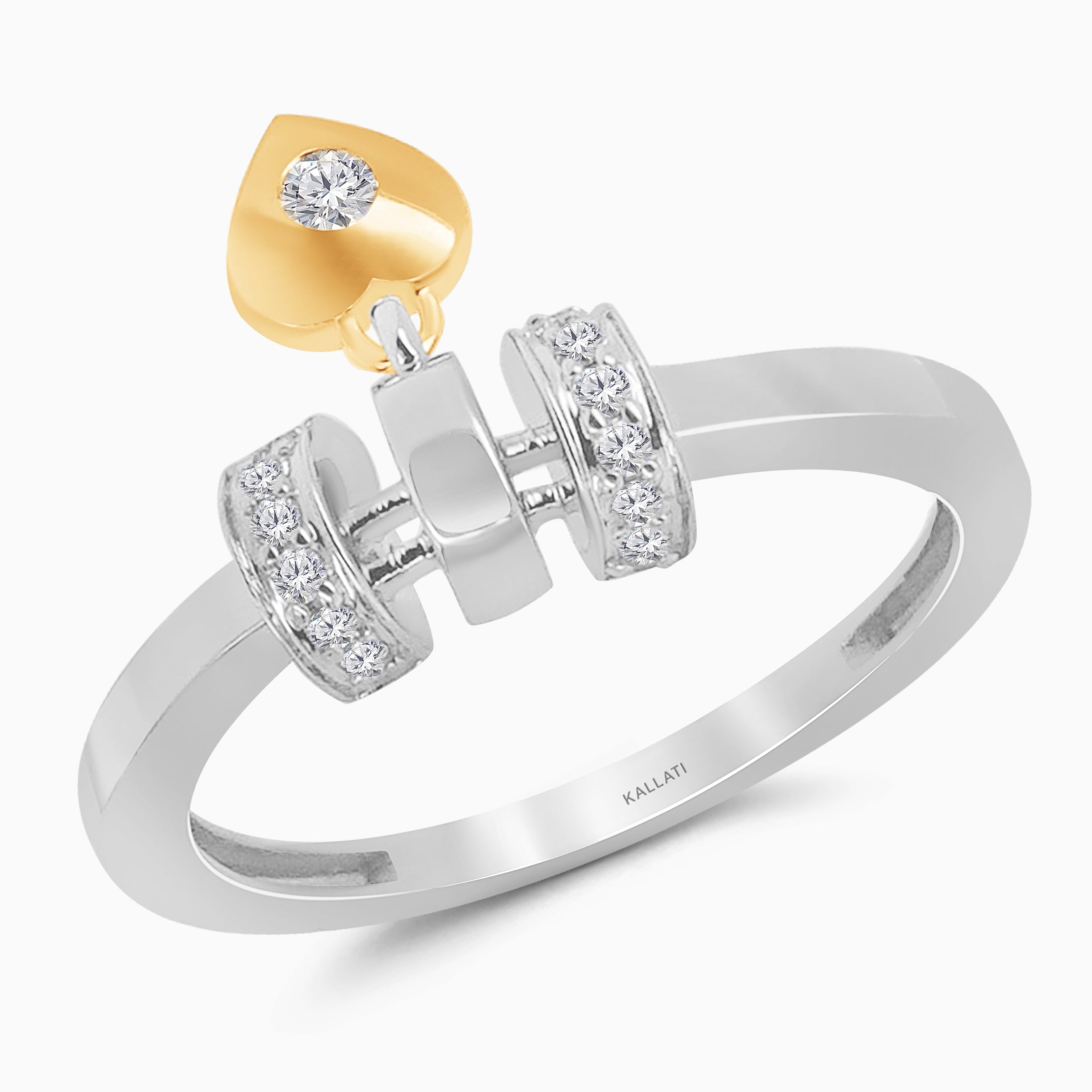 Chained To Your Heart Dangle Ring