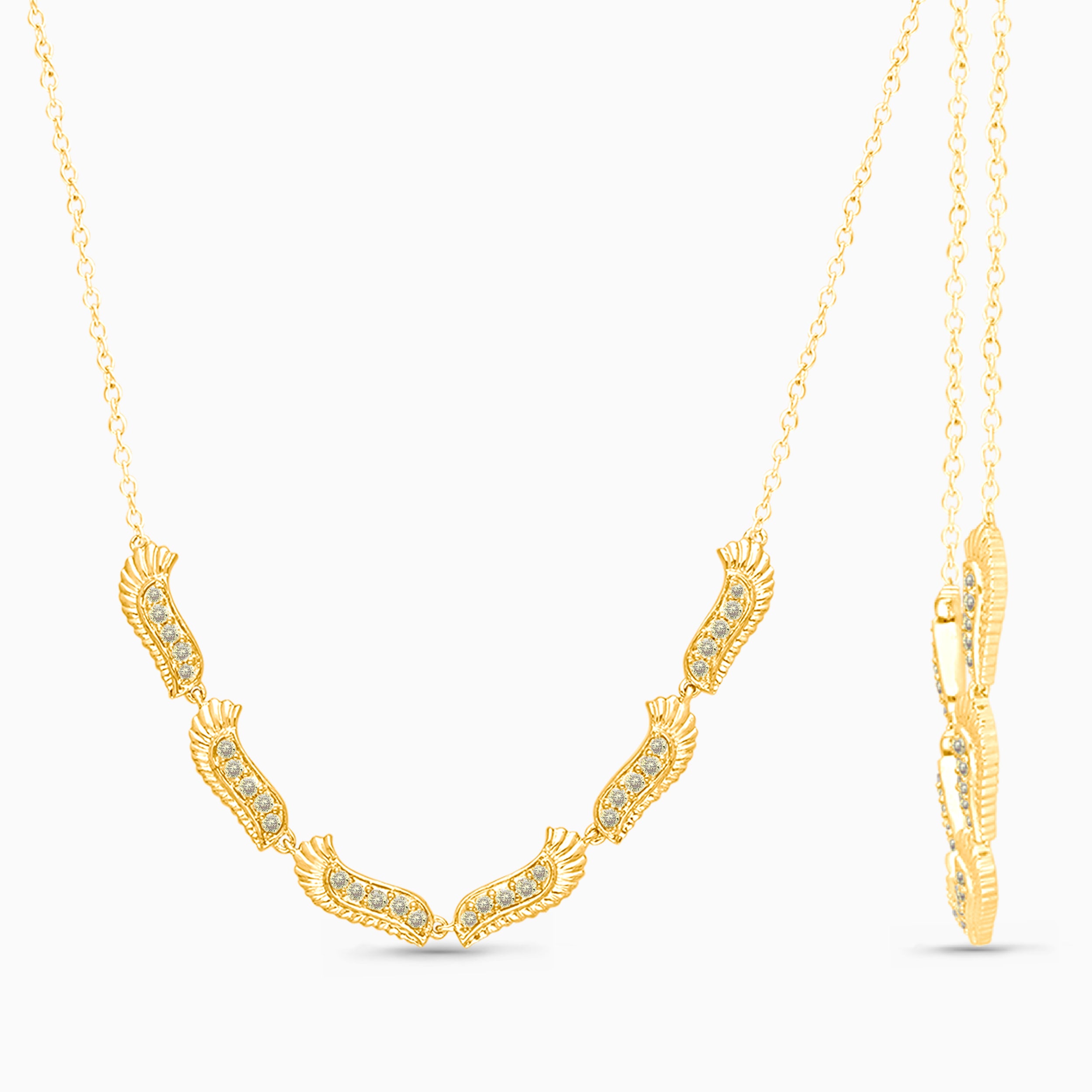 Multi Winged Diamond Pendant