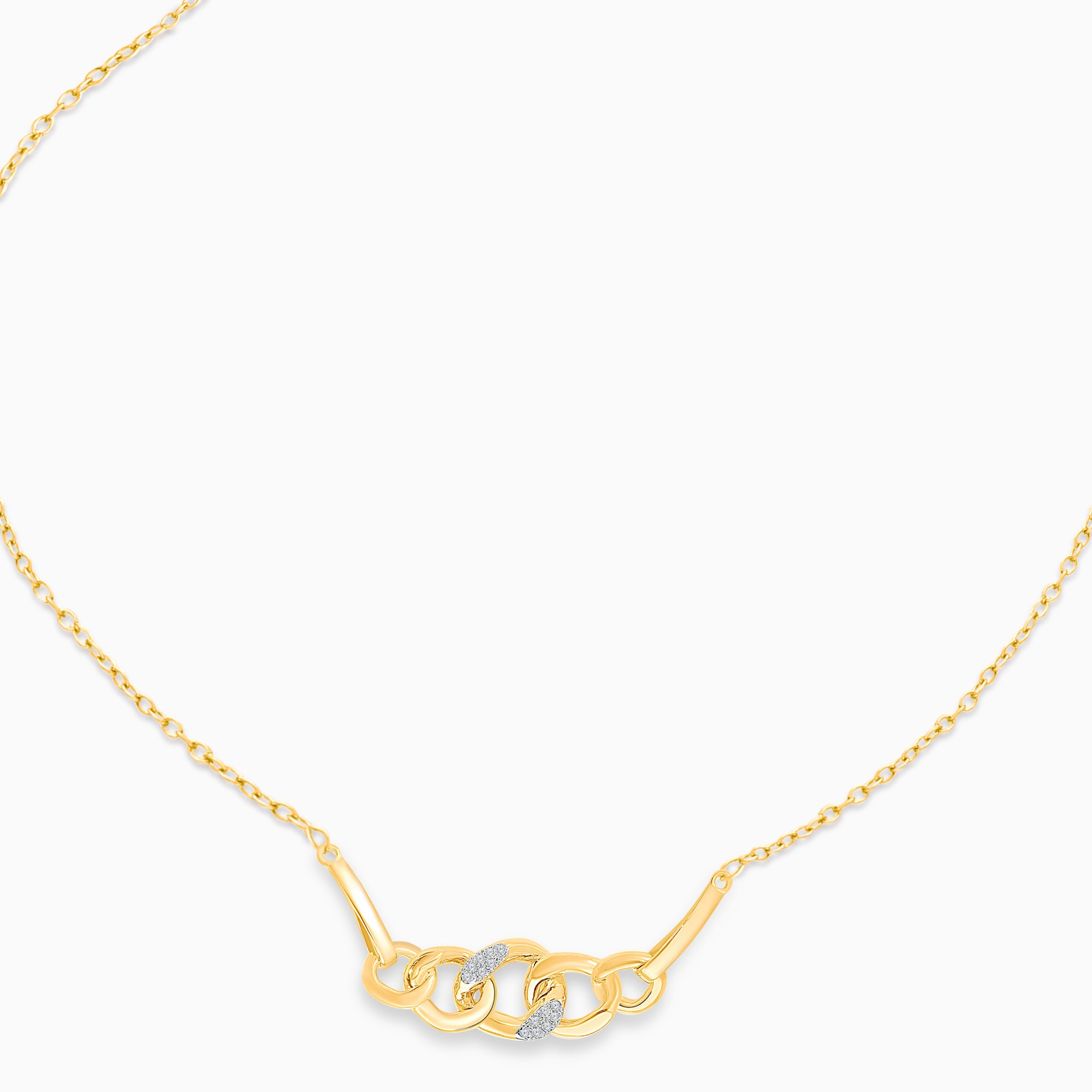 Diamond Chain Link Necklace