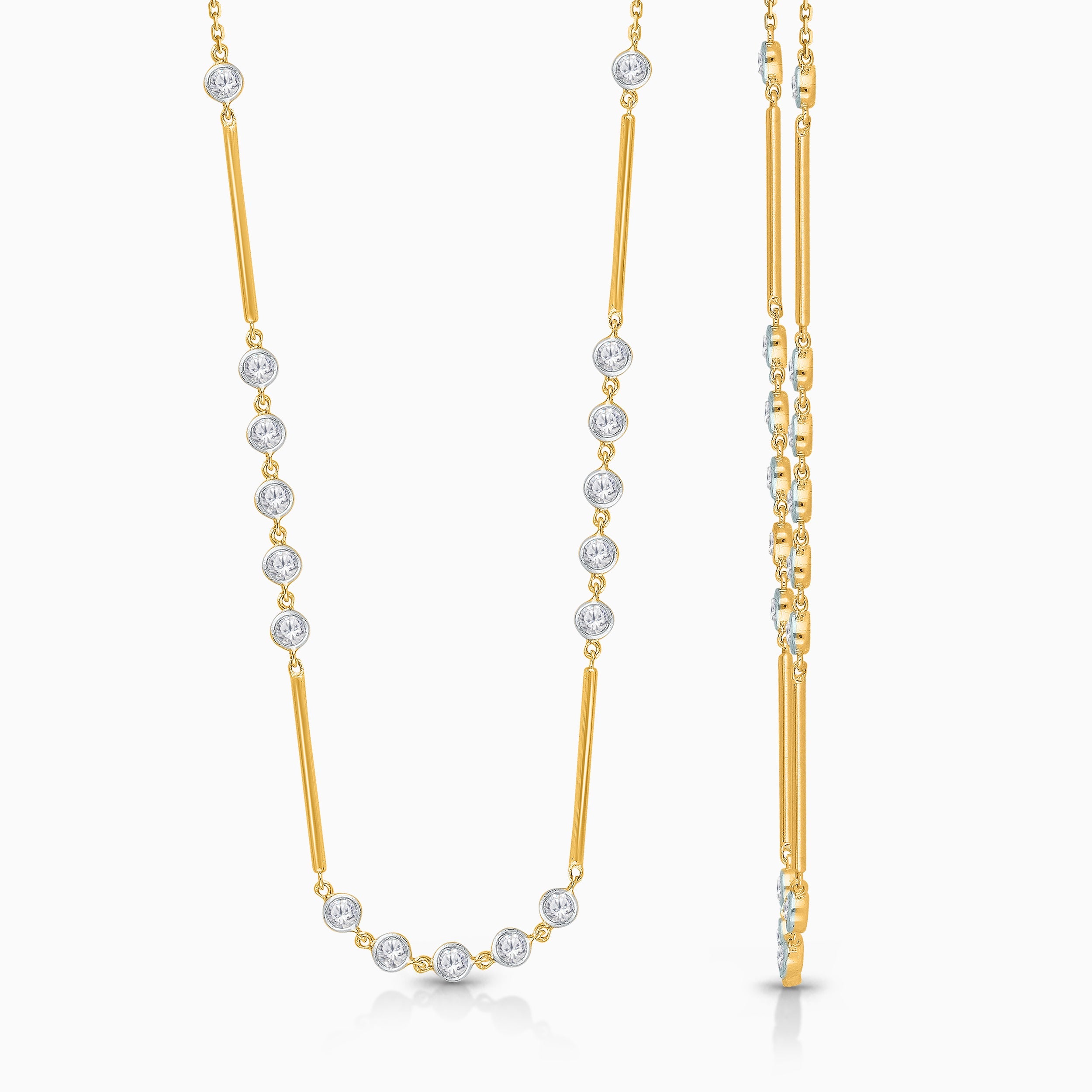 Diamond Bubble Tennis Necklace
