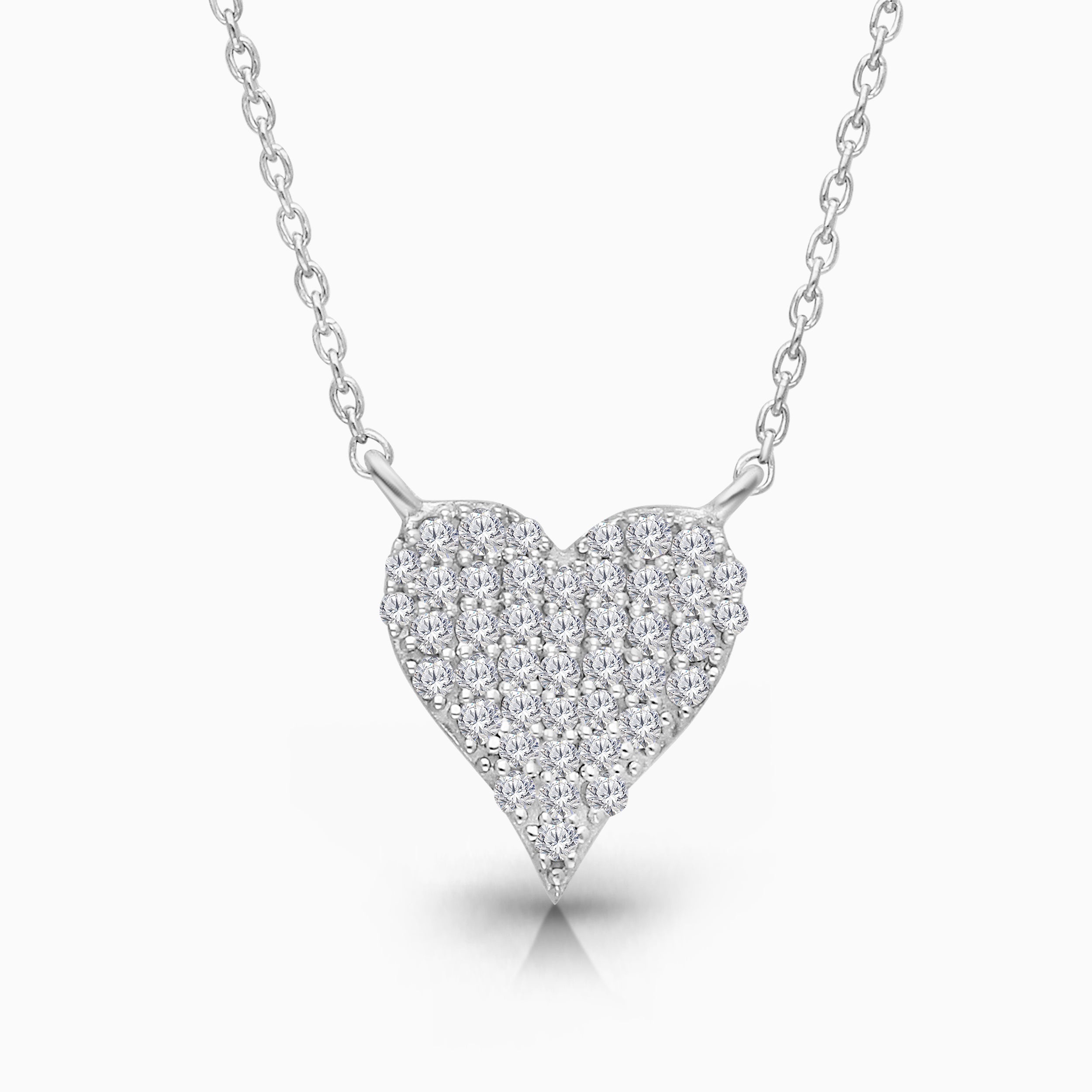 Pave Diamond Heart Pendant