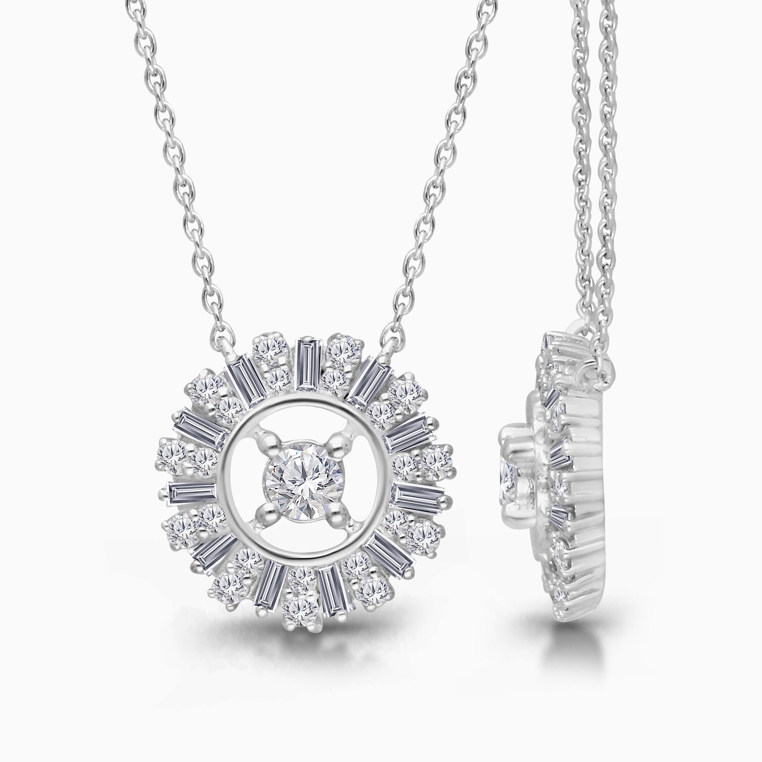 Floating Diamond Pendant