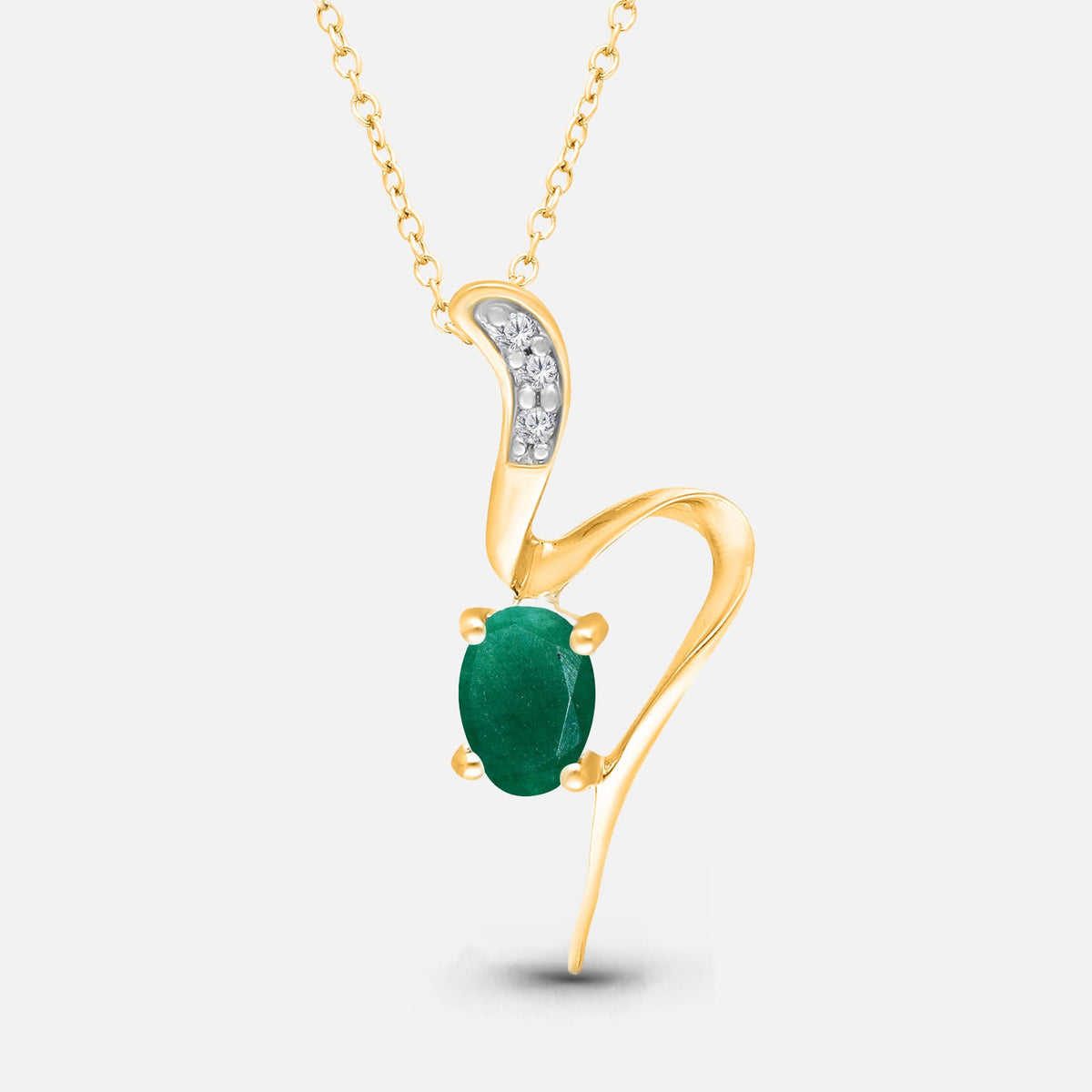 Emerald Serpent Pendant Emerald