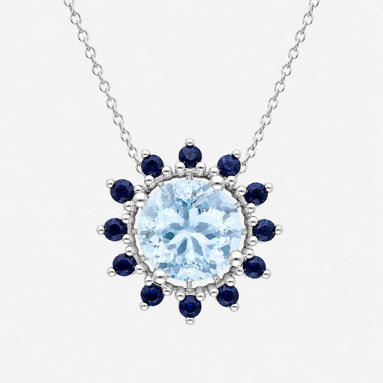 Shades of Blue Aquamarine Necklace Aquamarine