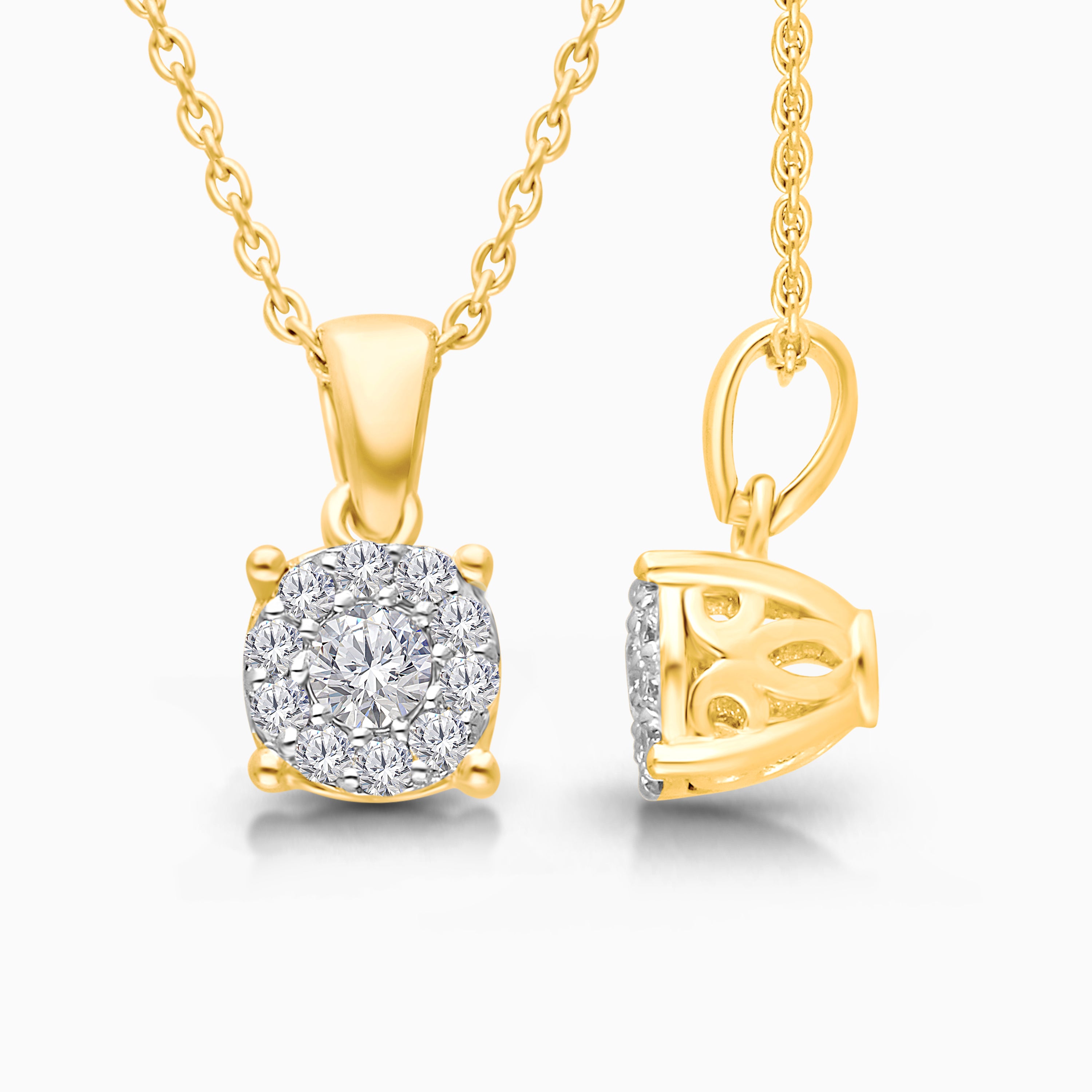 Hidden Diamond Pave Necklace