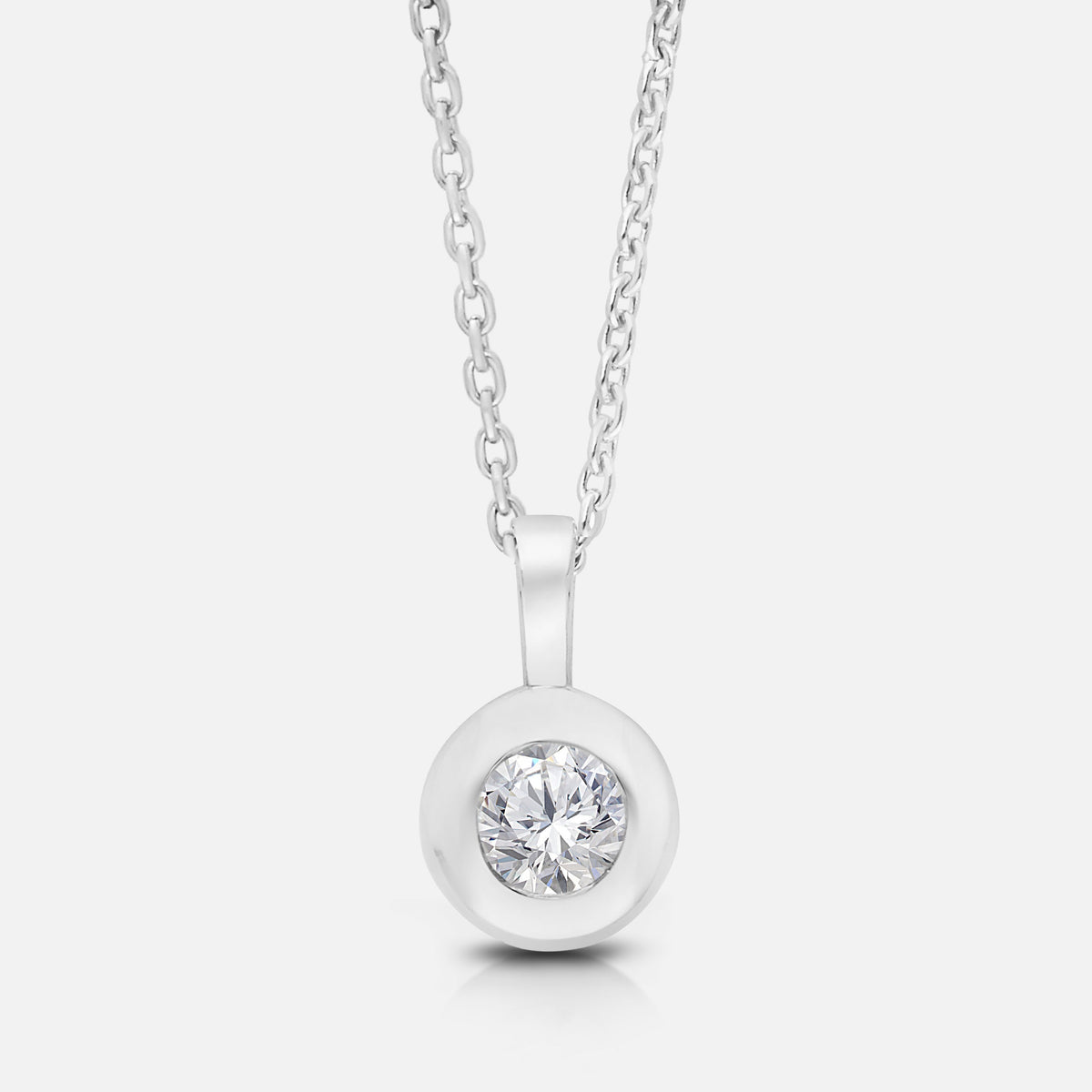 Bubble White Diamond Necklace White Diamond