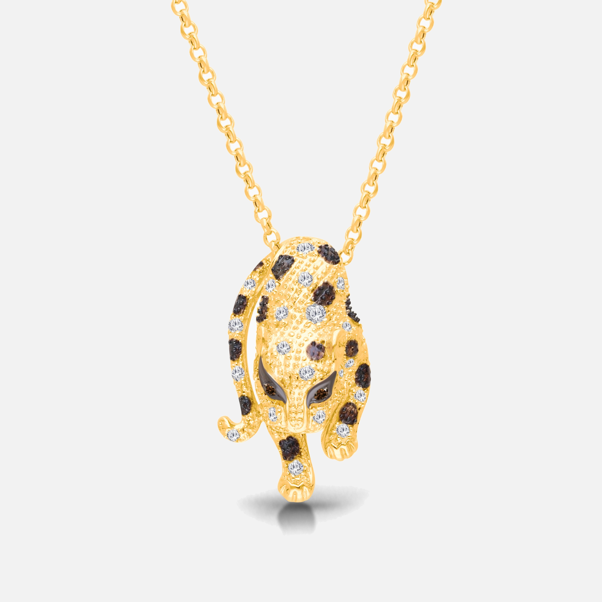 Diamond Leopard Necklace Legacy Of The Wild
