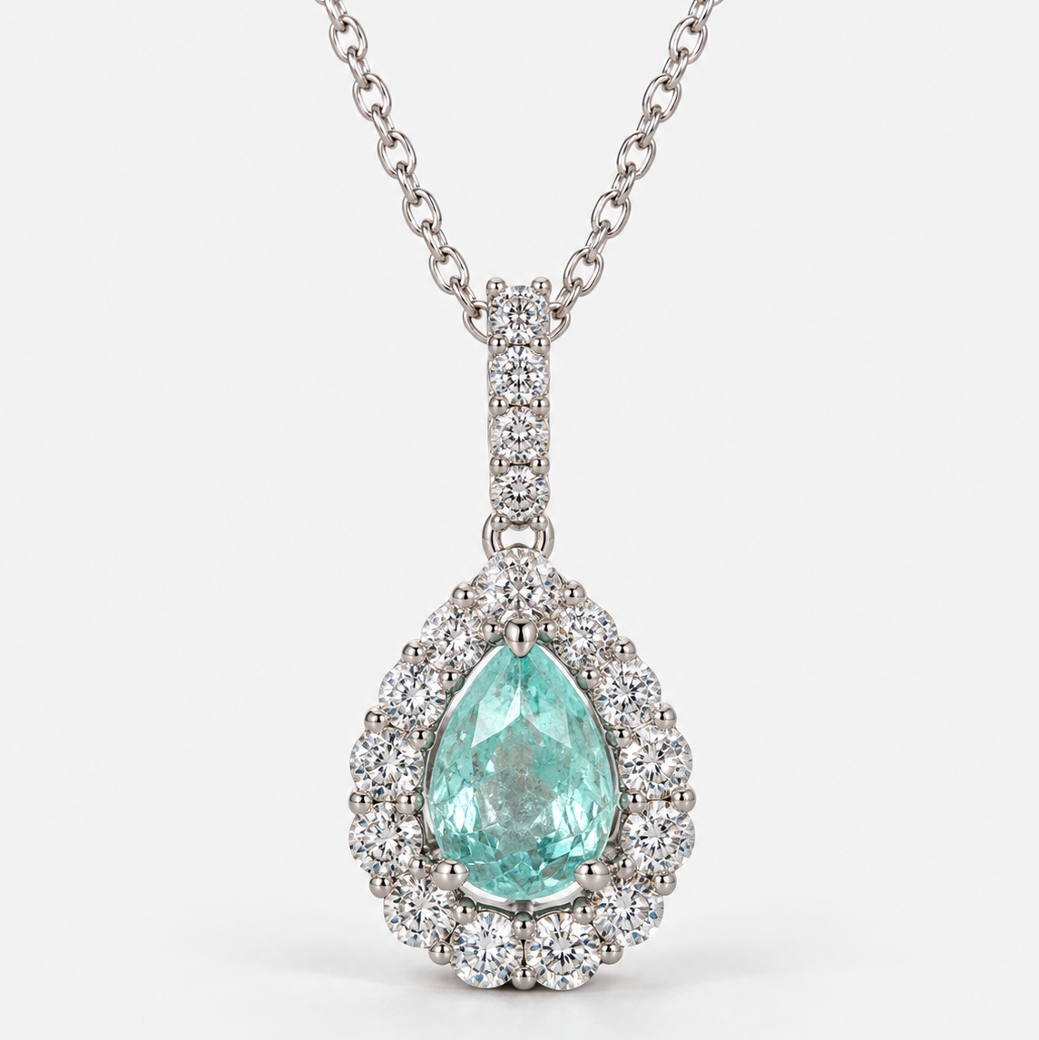 Morning Dew Certified Paraiba Pendant